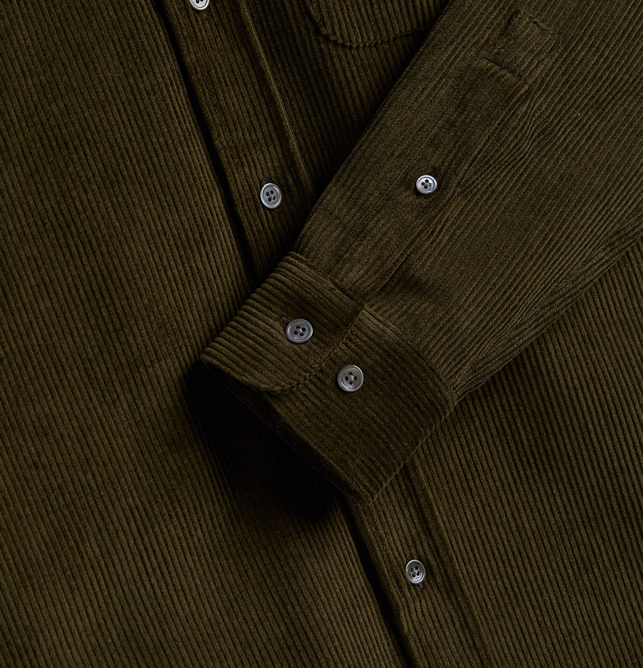 Portuguese Flannel Chemise Lobo Olive