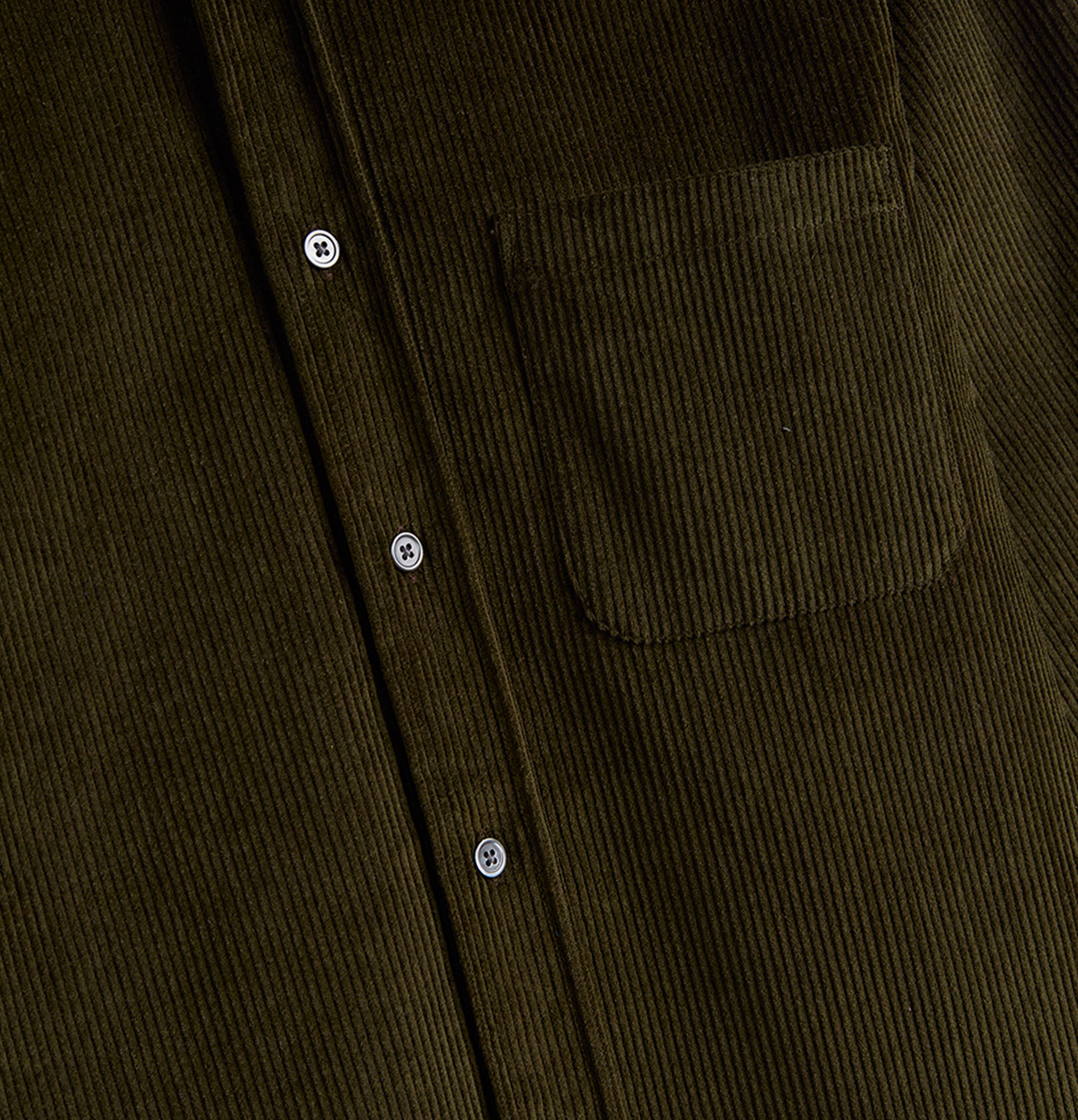 Portuguese Flannel Chemise Lobo Olive