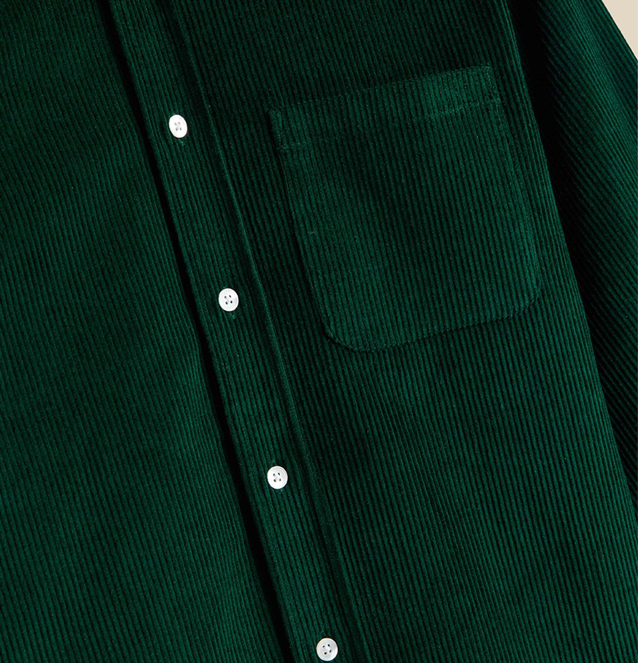 Portuguese Flannel Chemise Lobo Vert