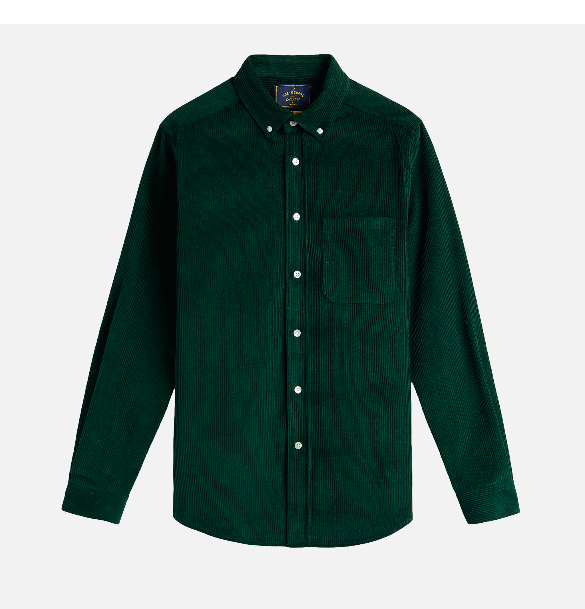 Portuguese Flannel Chemise Lobo Vert