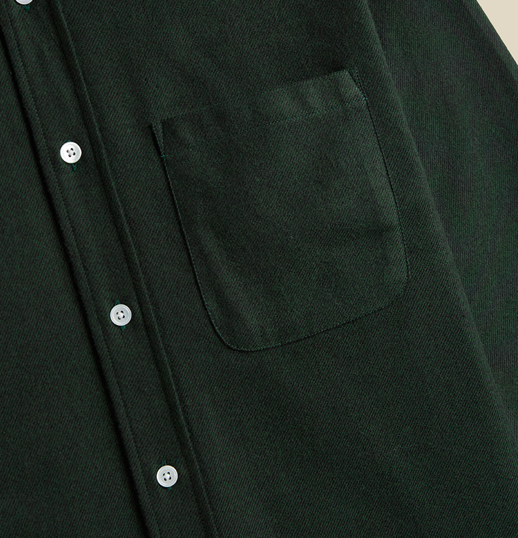 Portuguese Flannel Teca Forest Green Shirt