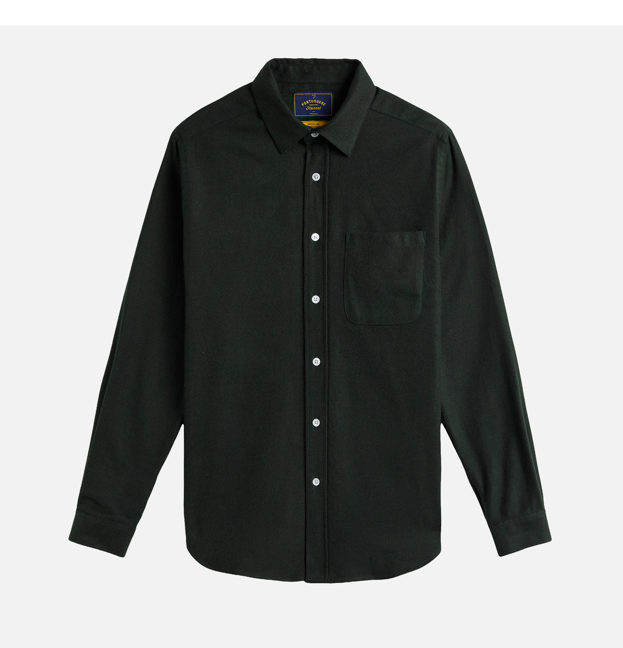 Chemise Portuguese Flannel Teca Forest Green
