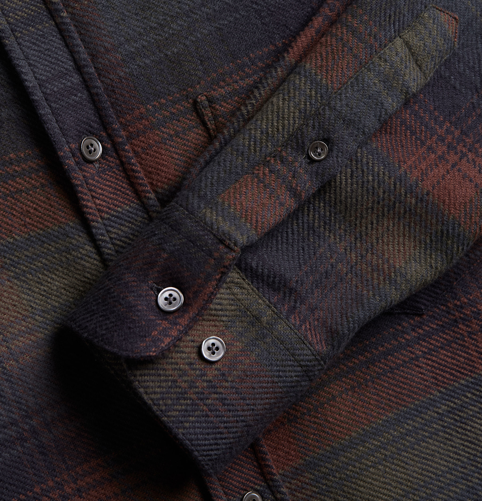 Portuguese Flannel Chemise Old Pine Navy