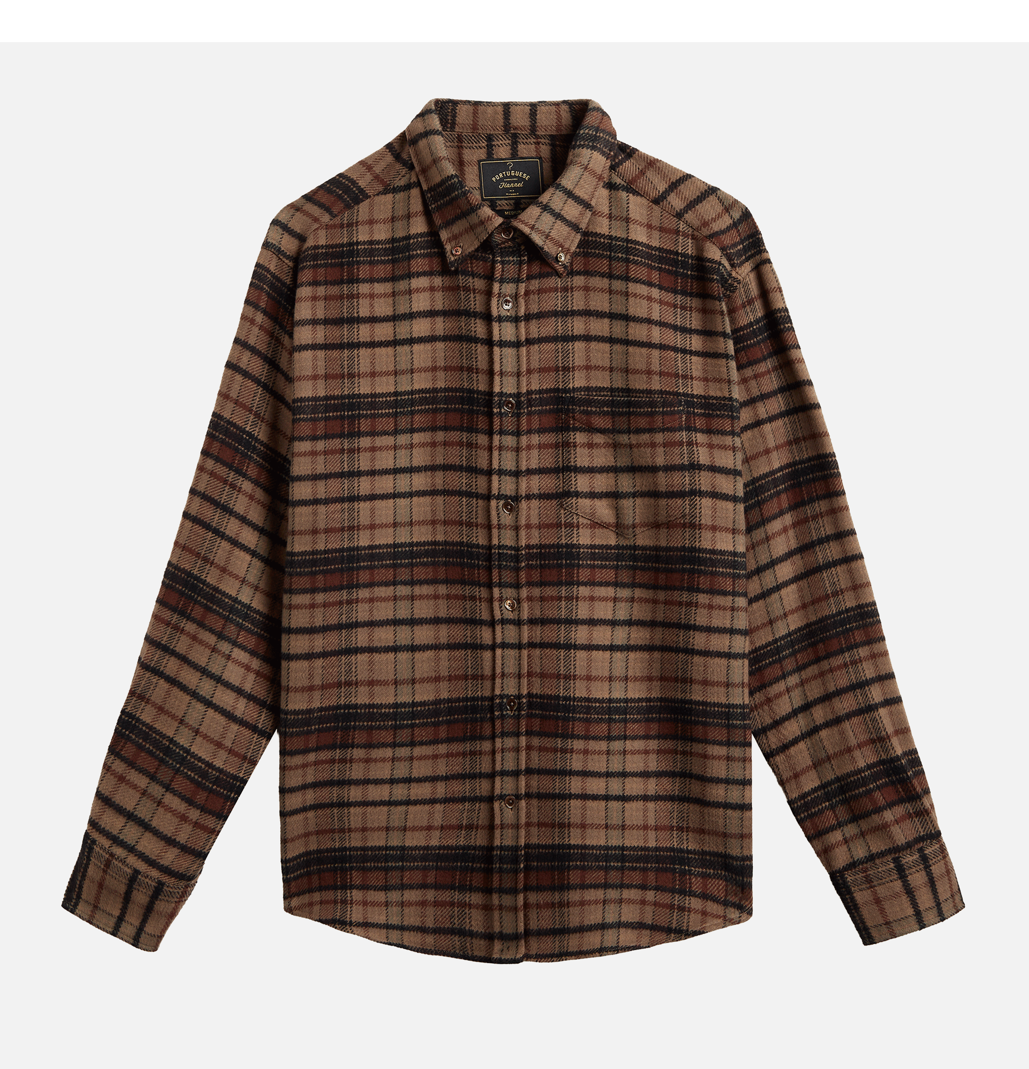 Portuguese Flannel Stalia Brown Oversized Shirt