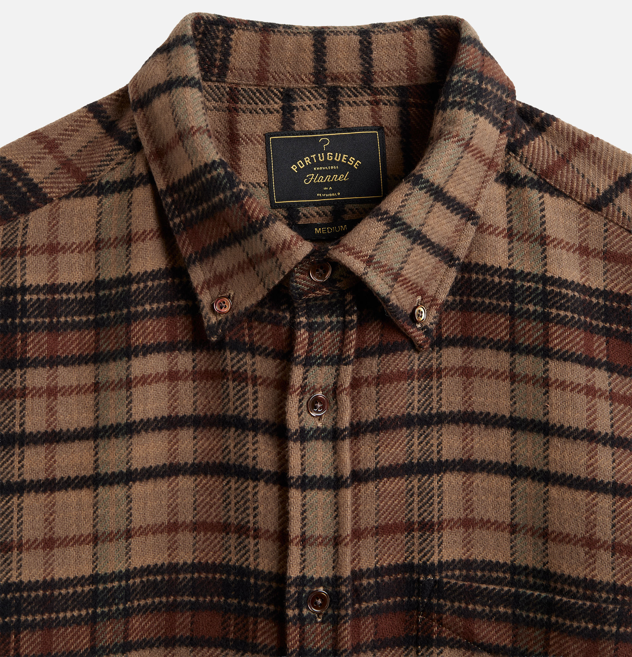 Portuguese Flannel Stalia Brown Oversized Shirt
