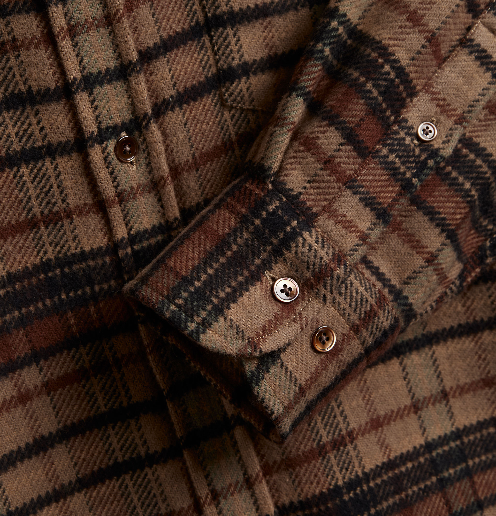 Portuguese Flannel Chemise Oversized Stalia Marron