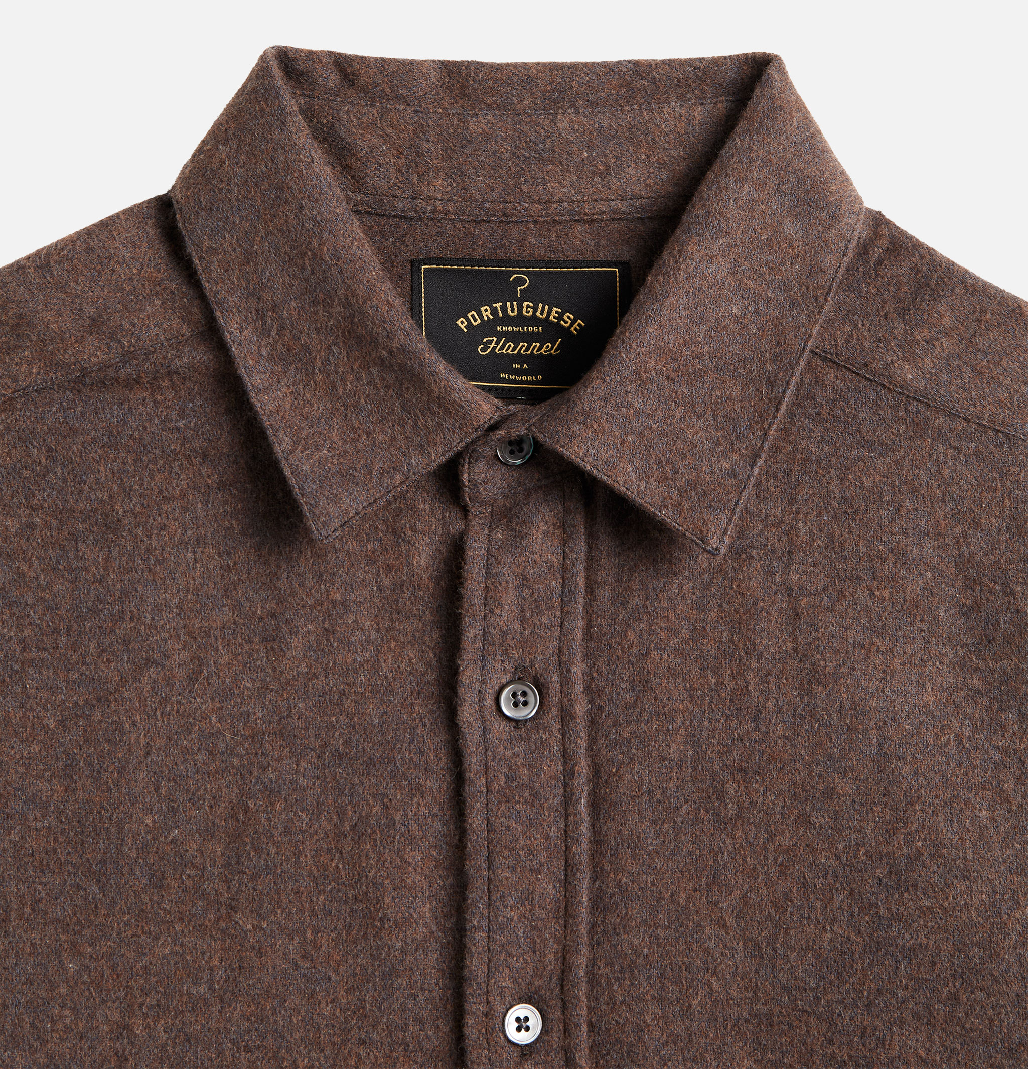 Portuguese Flannel Chemise Suavis Marron