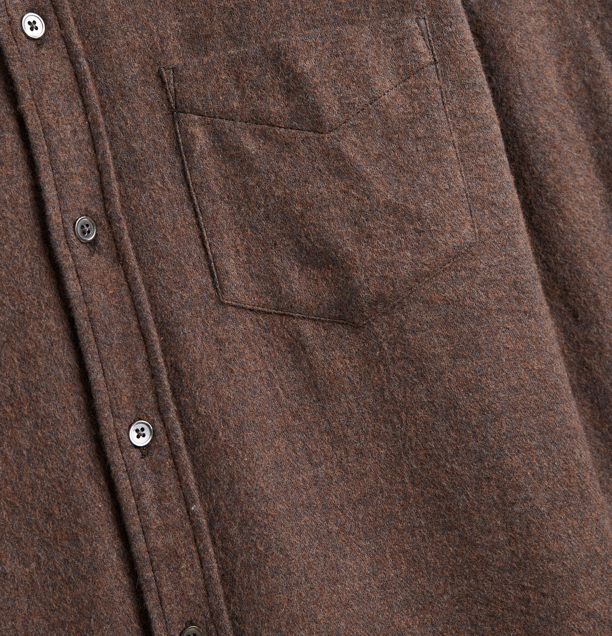 Portuguese Flannel Chemise Suavis Marron