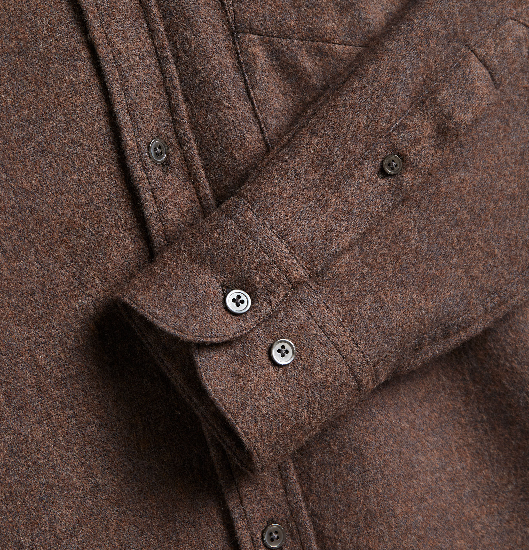 Portuguese Flannel Chemise Suavis Marron