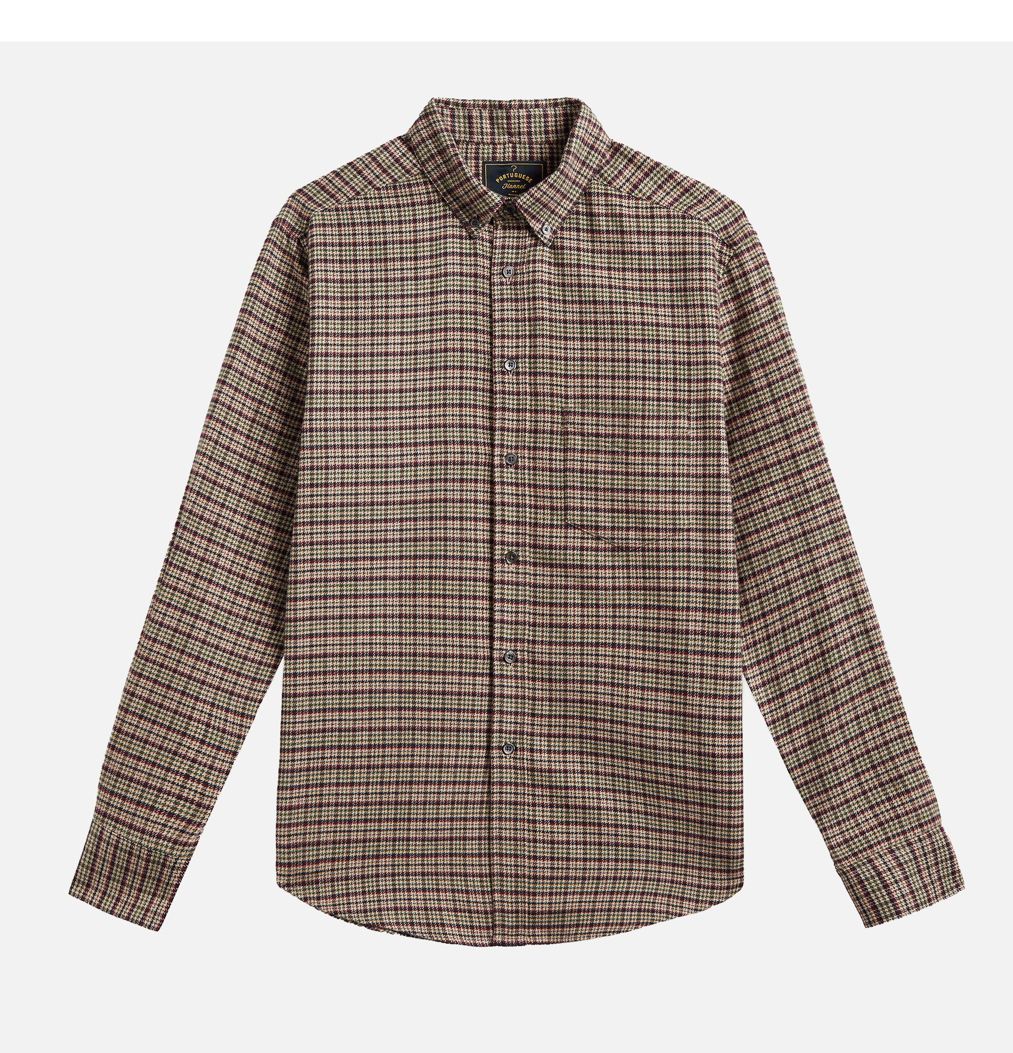 Portuguese Flannel Chemise Feno Vert