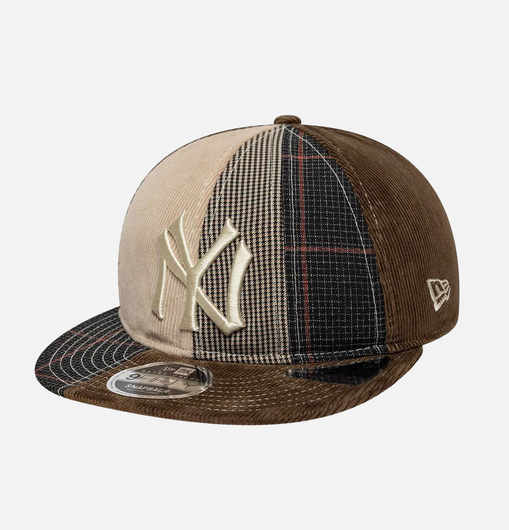 New Era 9FIFTY Casquette Retro Crown NY Yankees MLB Patchwork Marron