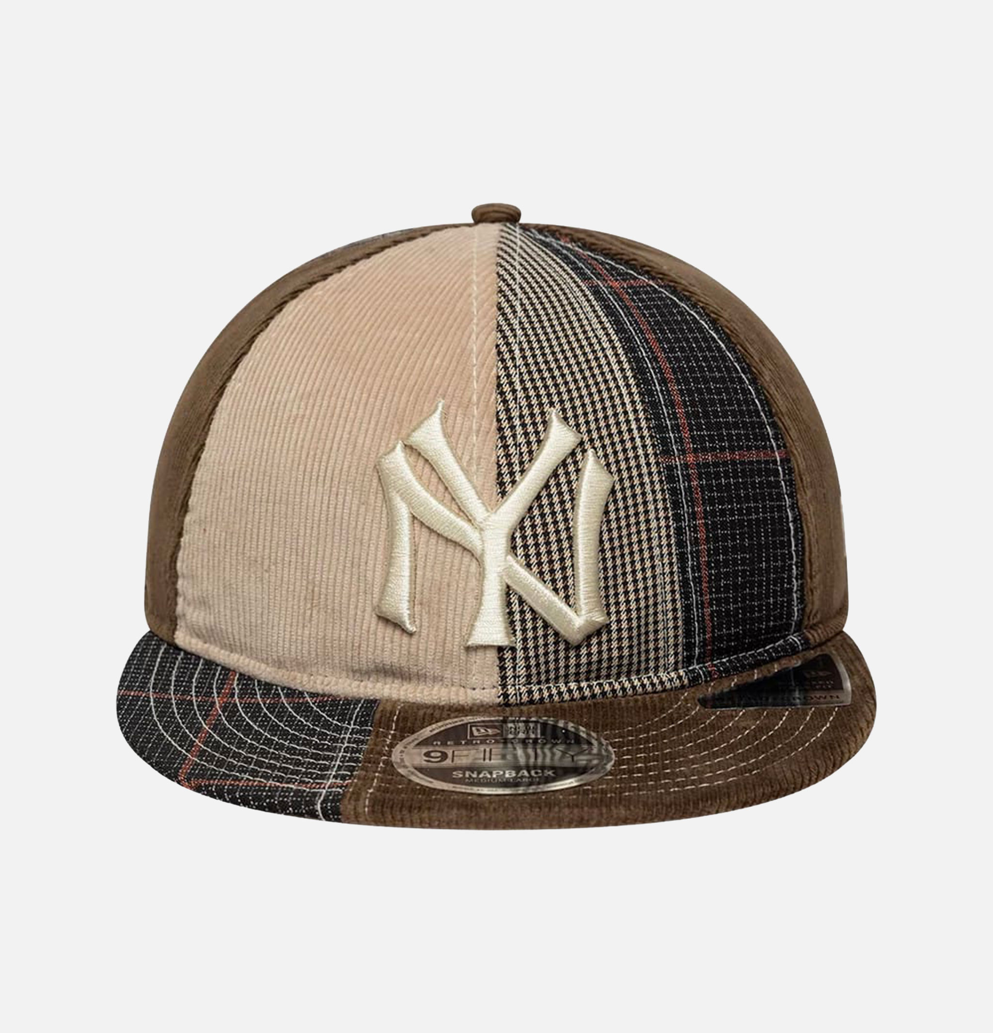 New Era 9FIFTY Casquette Retro Crown NY Yankees MLB Patchwork Marron