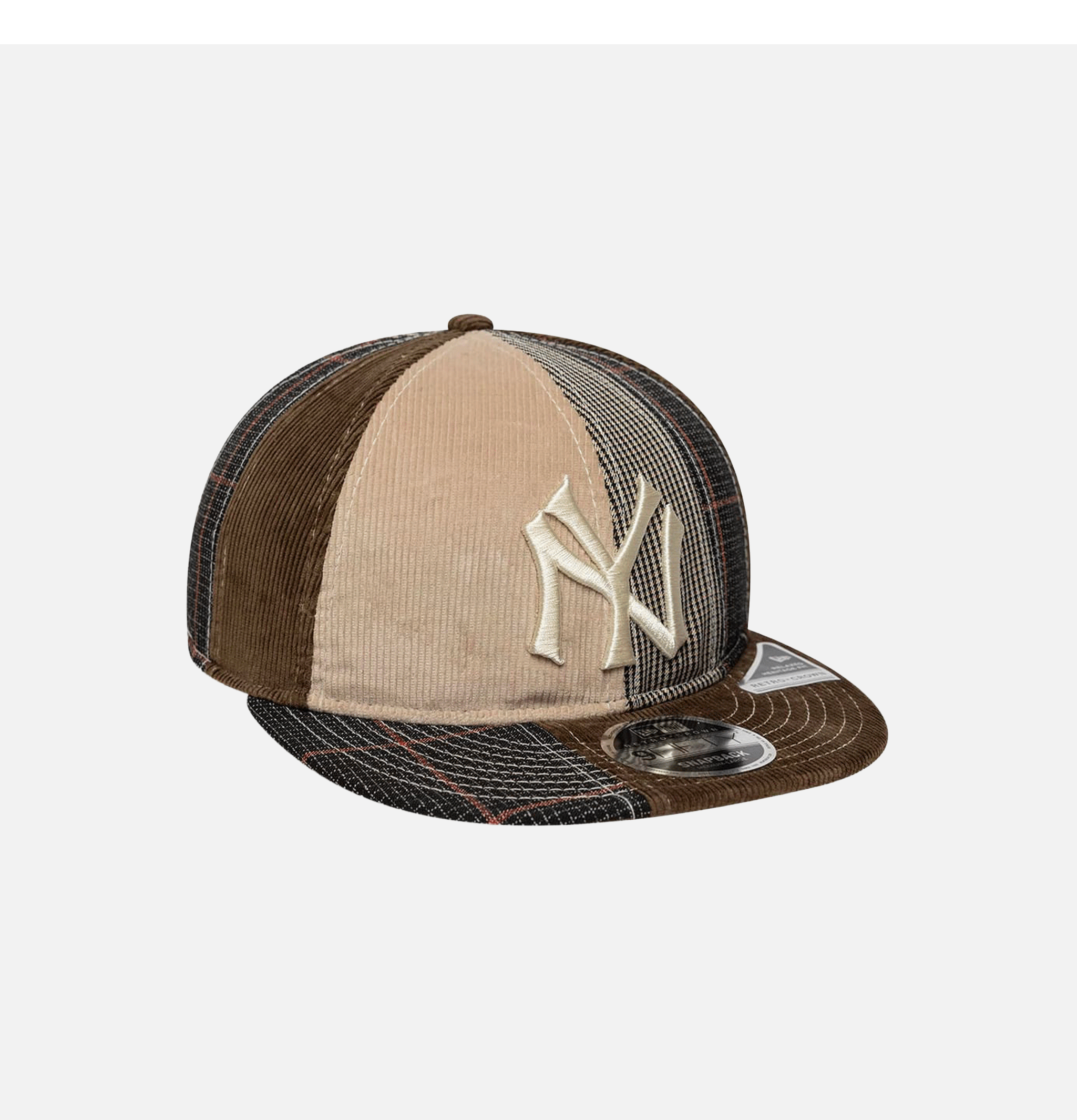 New Era 9FIFTY Casquette Retro Crown NY Yankees MLB Patchwork Marron