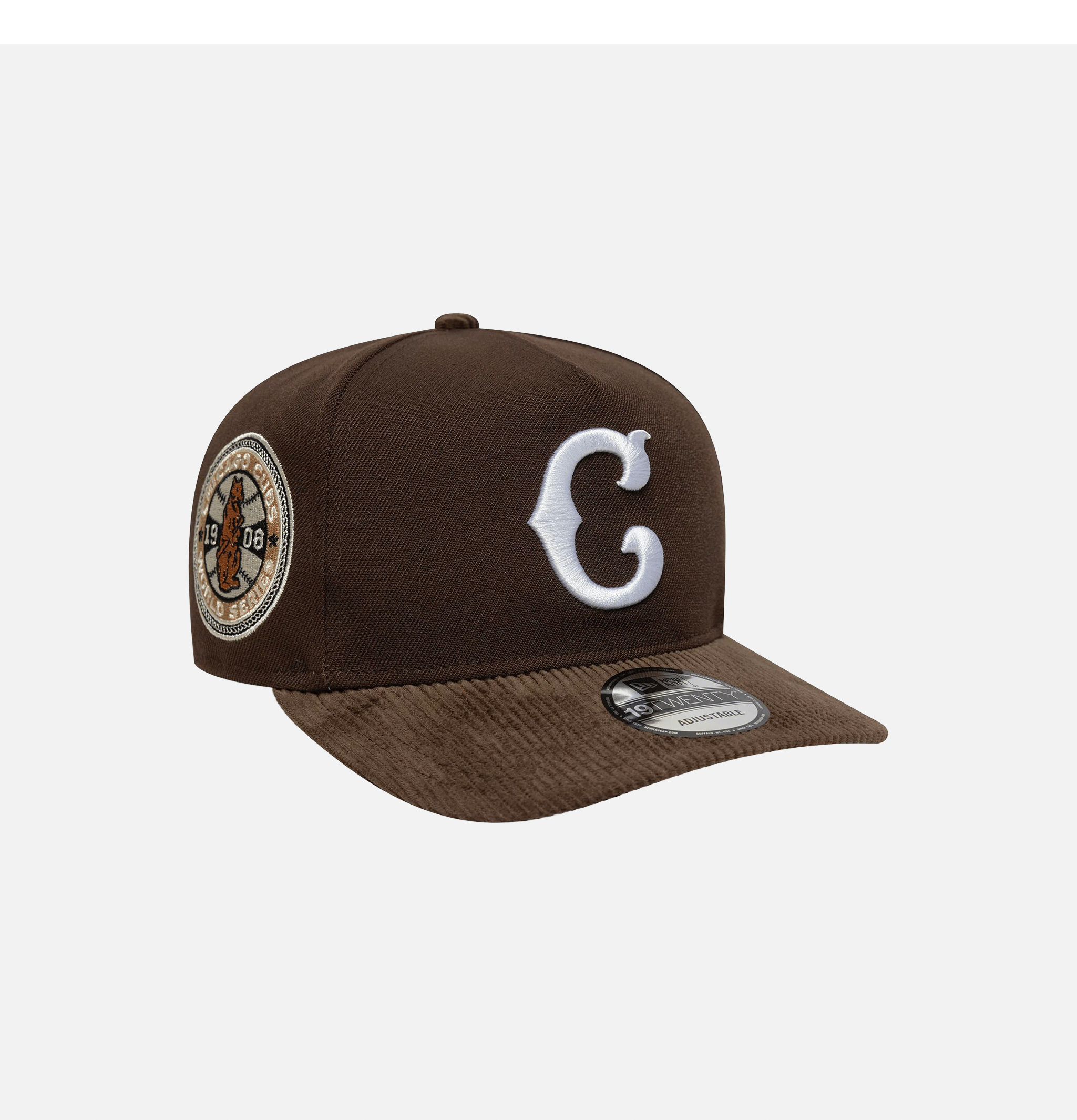 New Era 19TWENTY Casquette Cord Chicago Cubs MLB Marron
