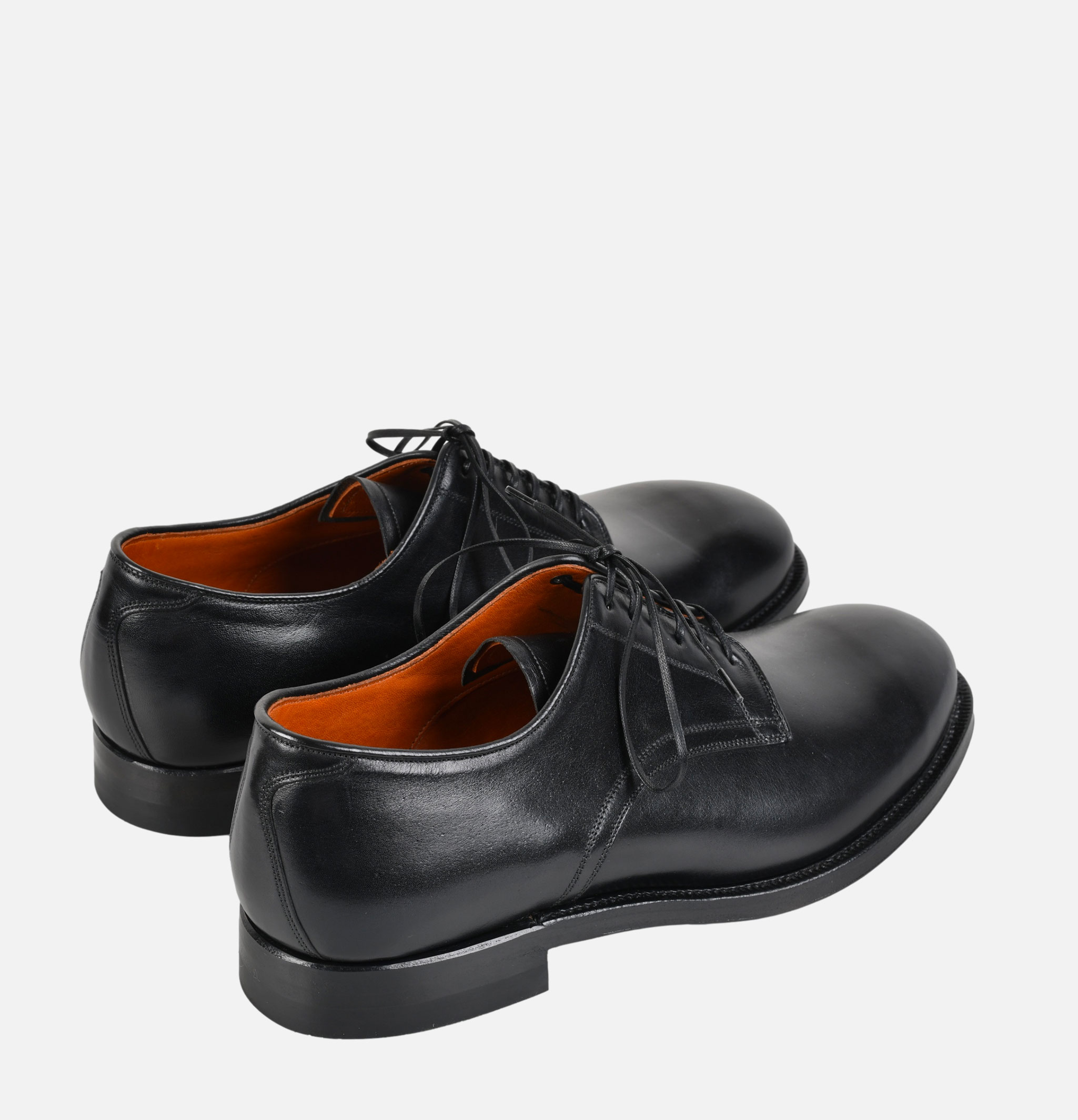 Viberg Navvy Cut Shoe Nero Kangaroo
