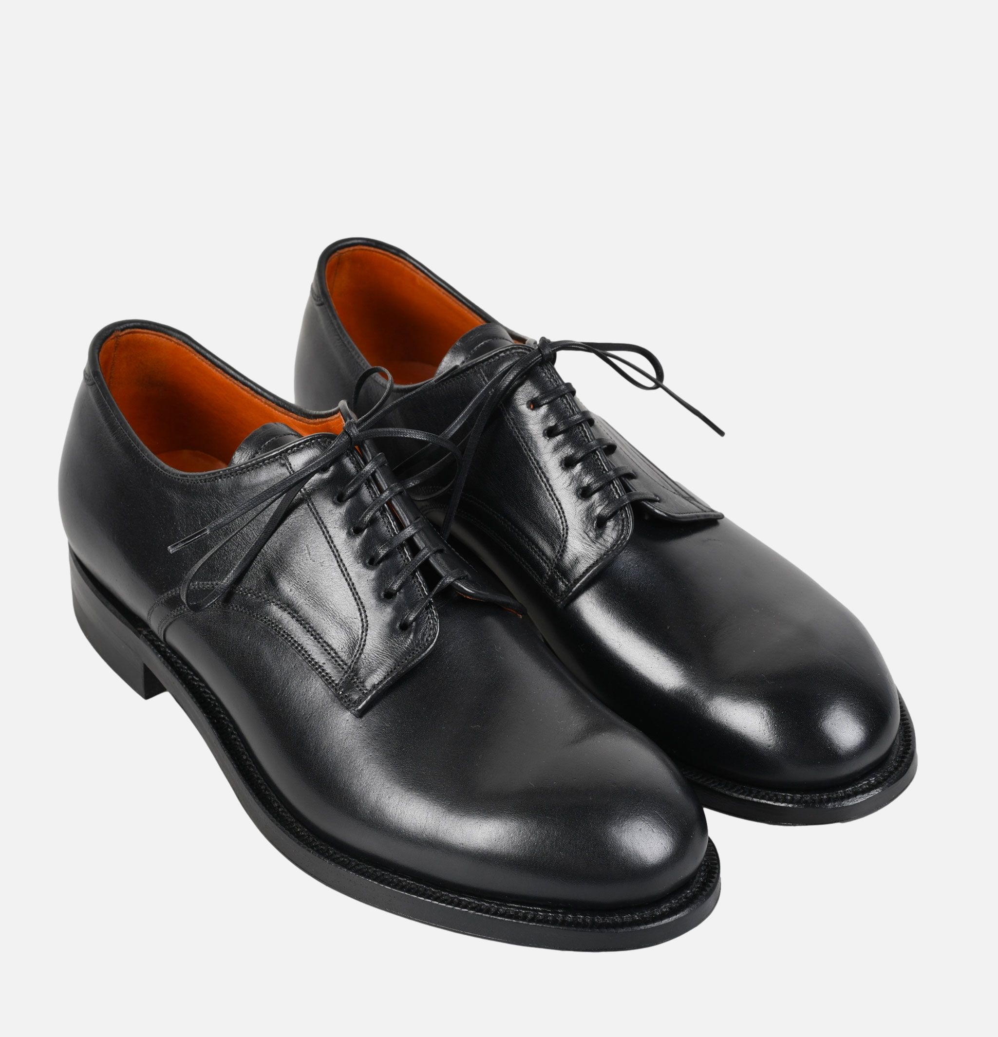 Viberg Navvy Cut Shoe Nero Kangaroo