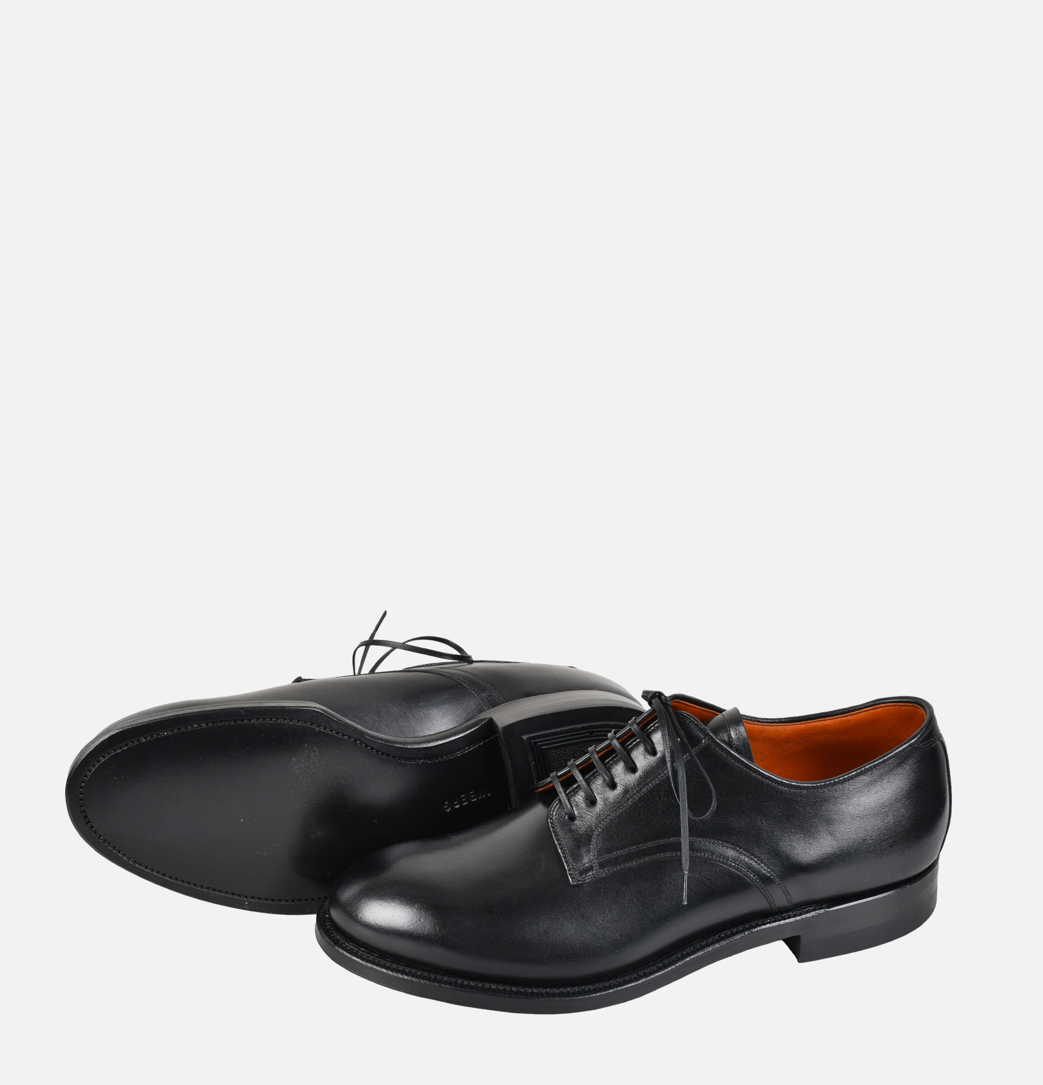 Viberg Navvy Cut Shoe Nero Kangaroo