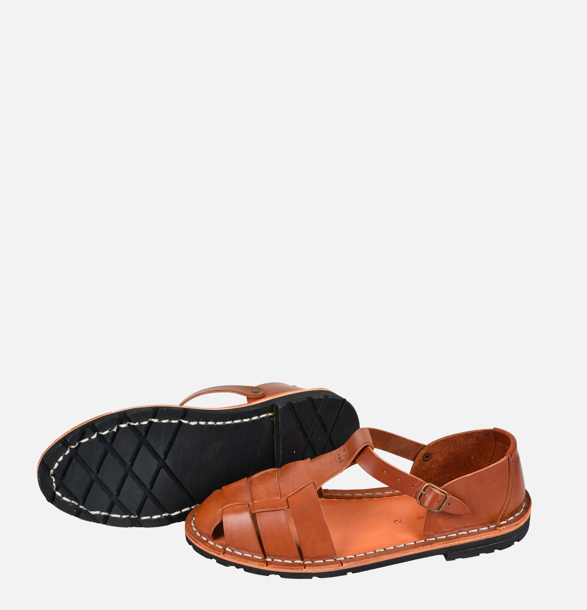 Steve Mono Artisanal Sandals 10/01 Calf Chocolat