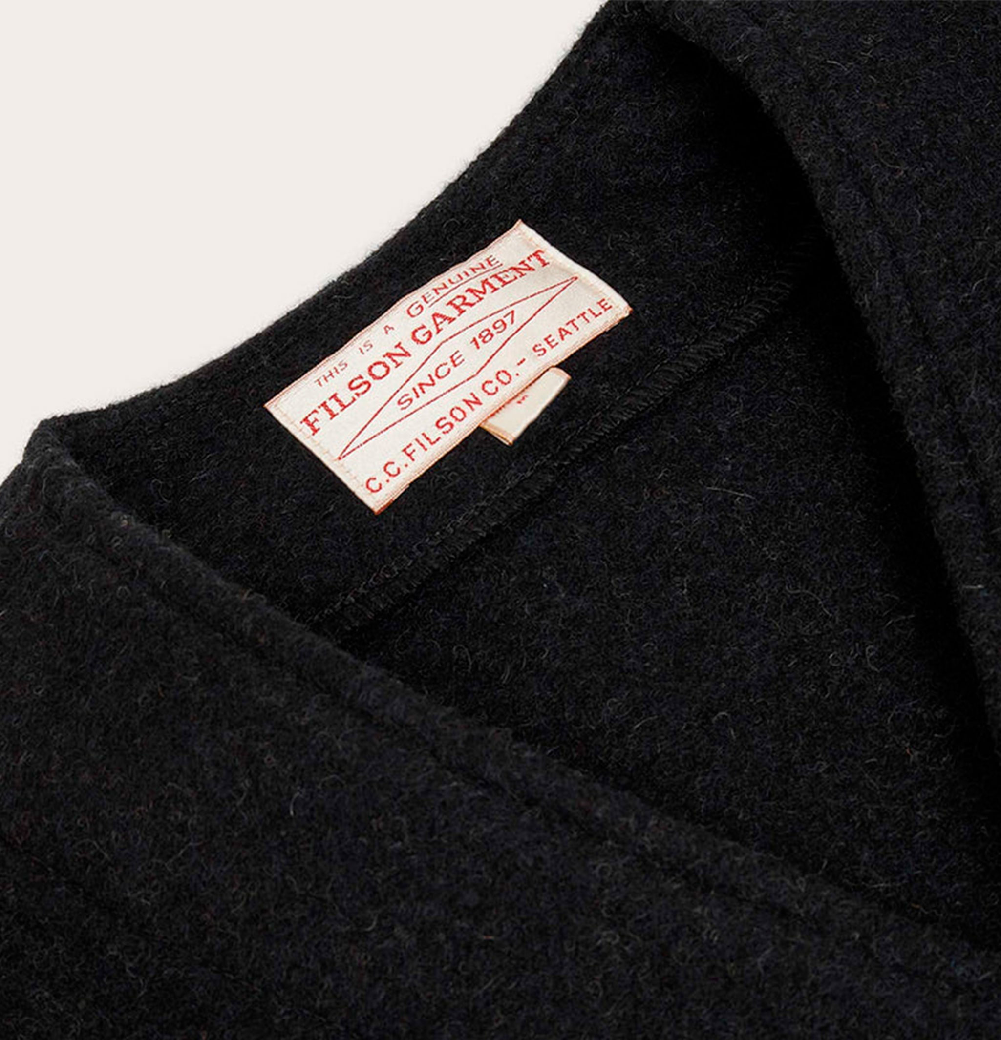 Filson Veste Laine Mackinaw Charcoal