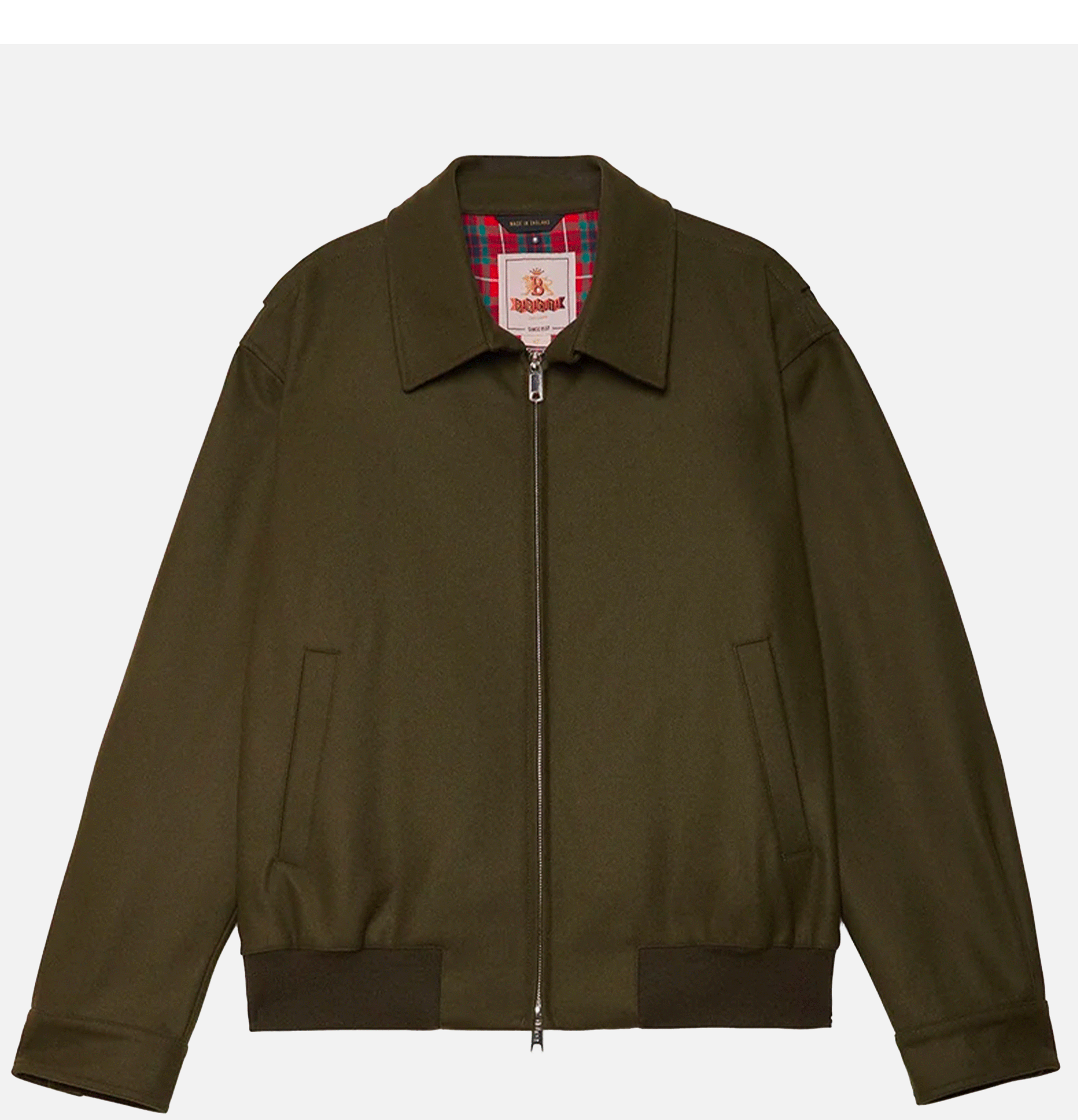 Baracuta G18 Melton Jacket in Beech Green