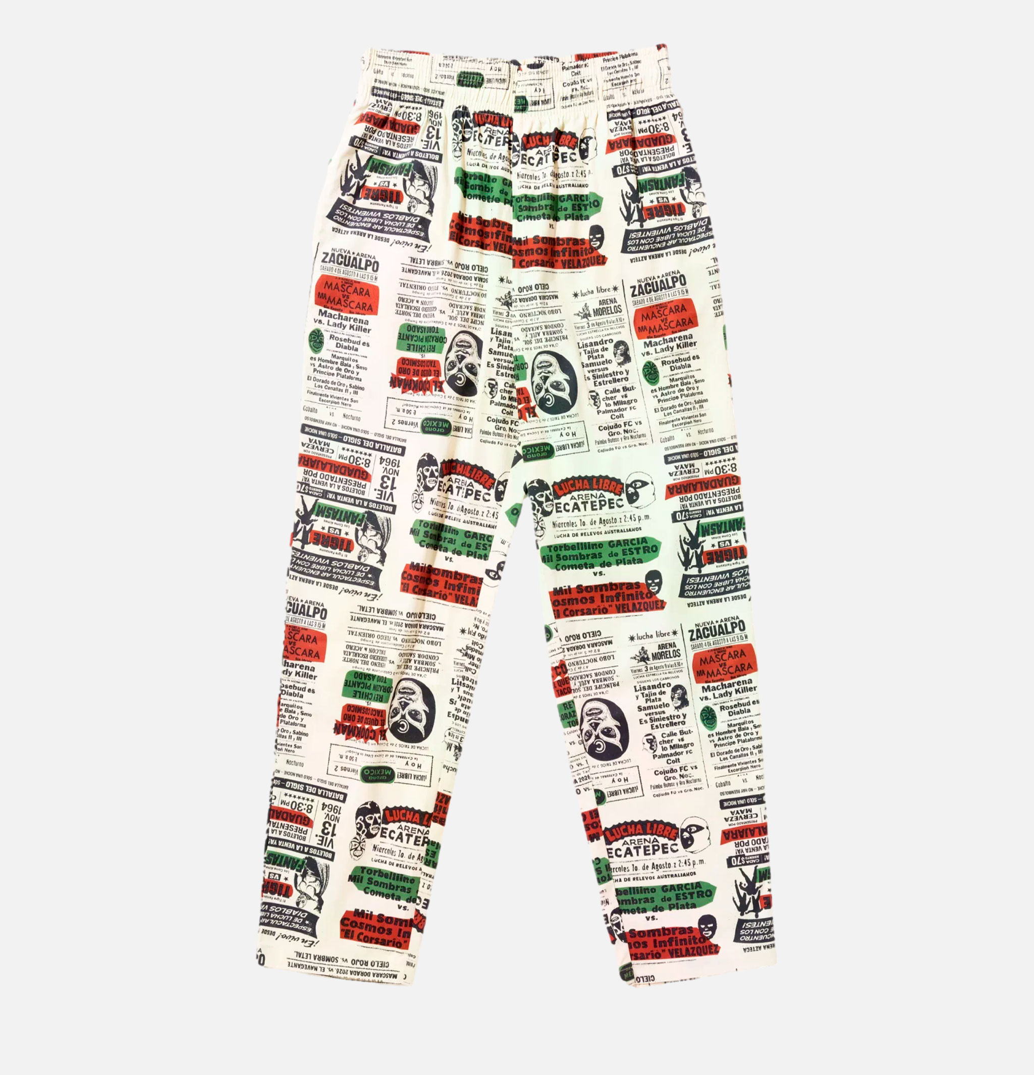 Cookman | Chef Pant  Lucha Libre Blanc | Shop Royalcheese Paris