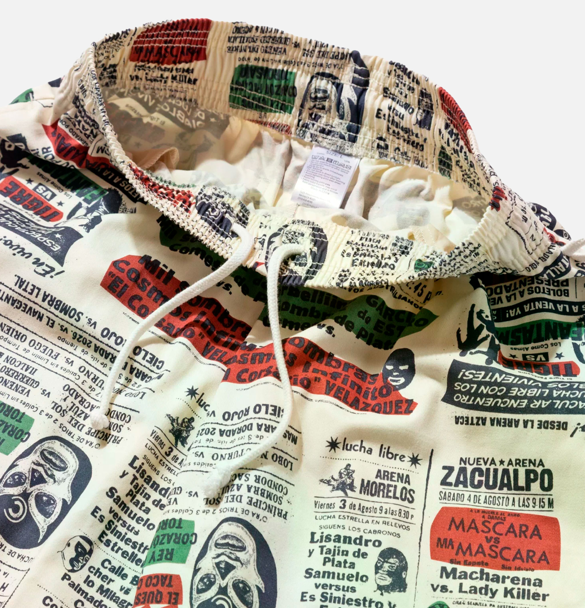 Cookman | Chef Pant  Lucha Libre Blanc | Shop Royalcheese Paris