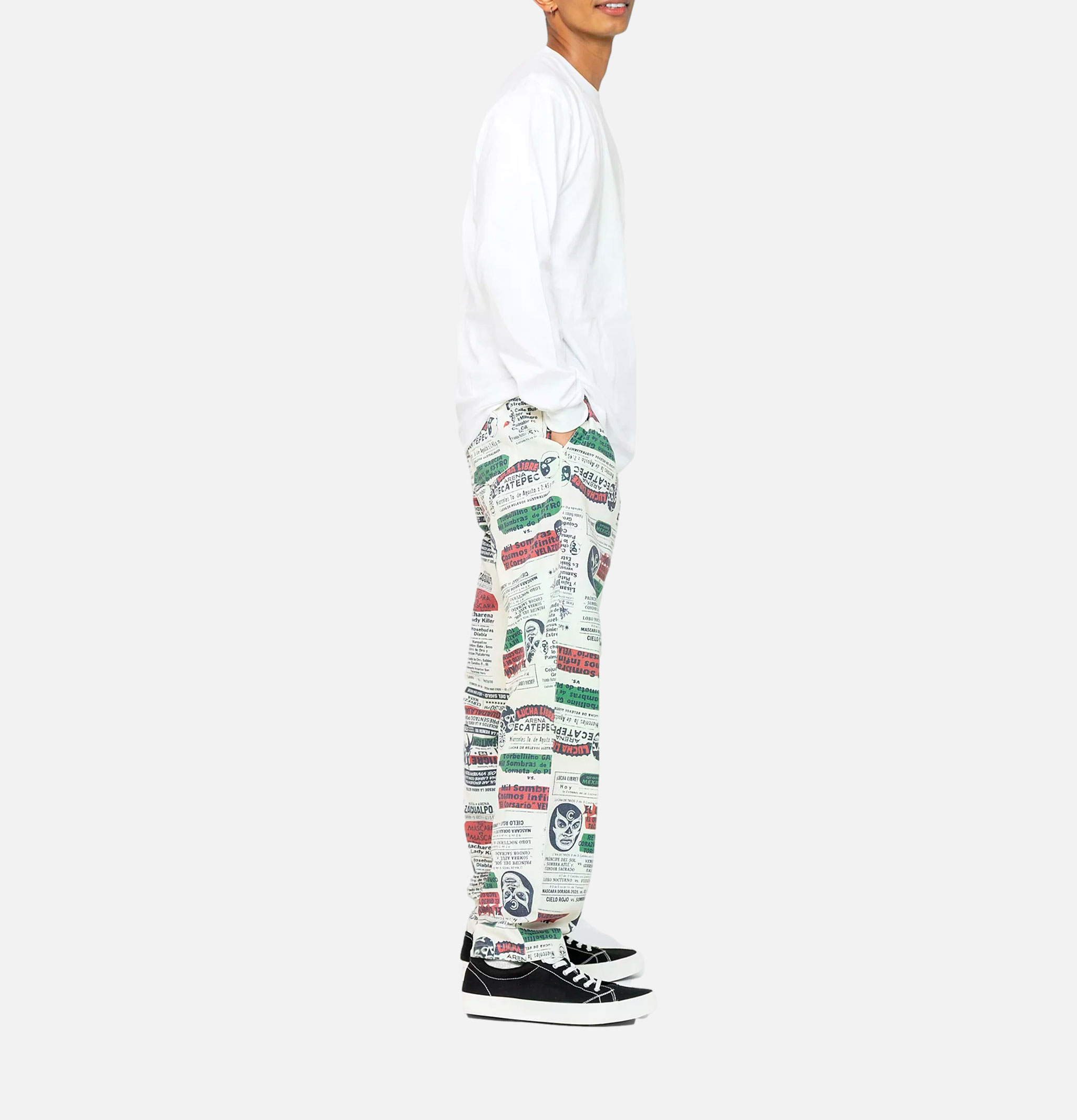 Cookman Chef Pant Lucha Libre White