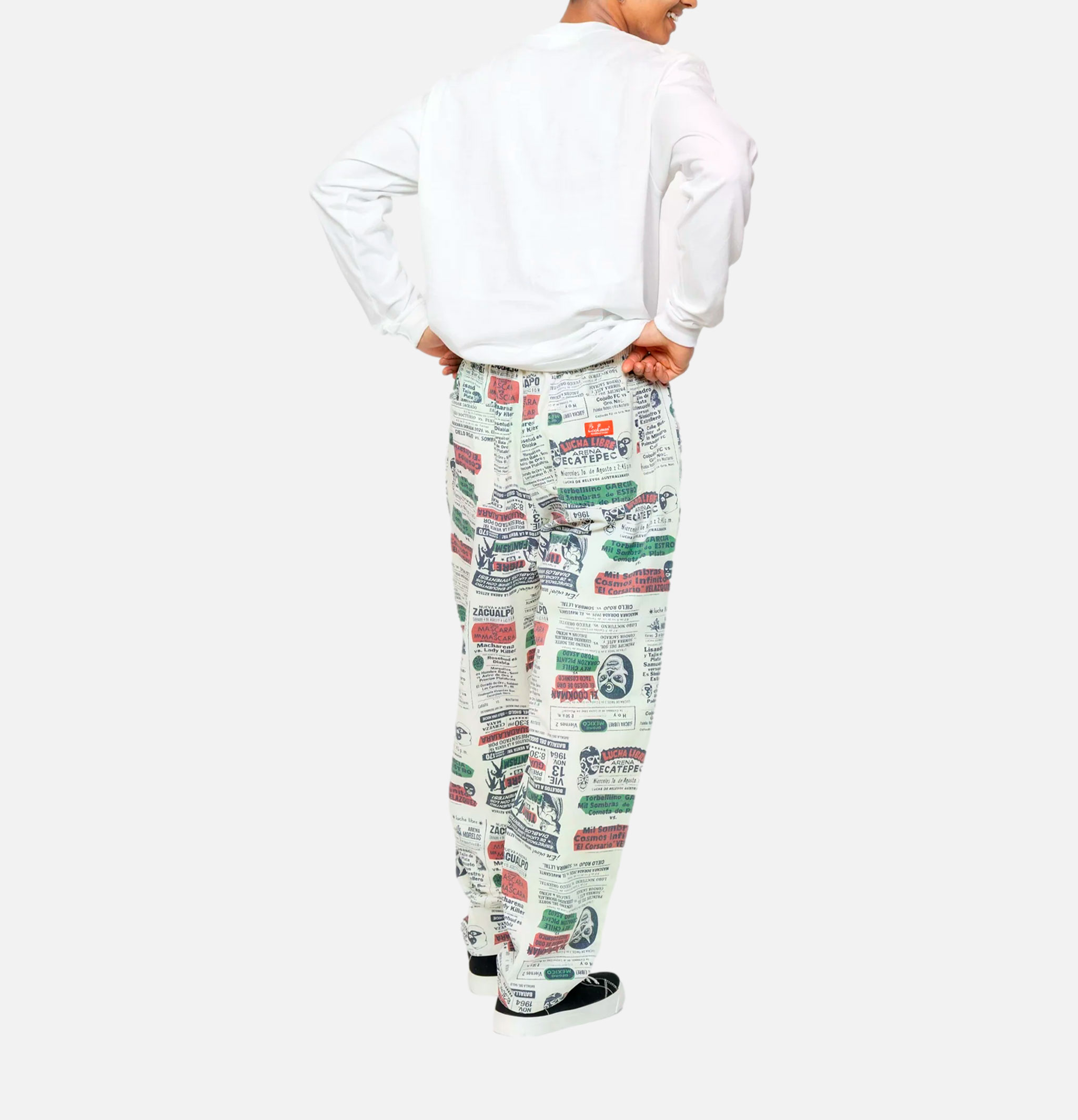 Cookman | Chef Pant  Lucha Libre Blanc | Shop Royalcheese Paris