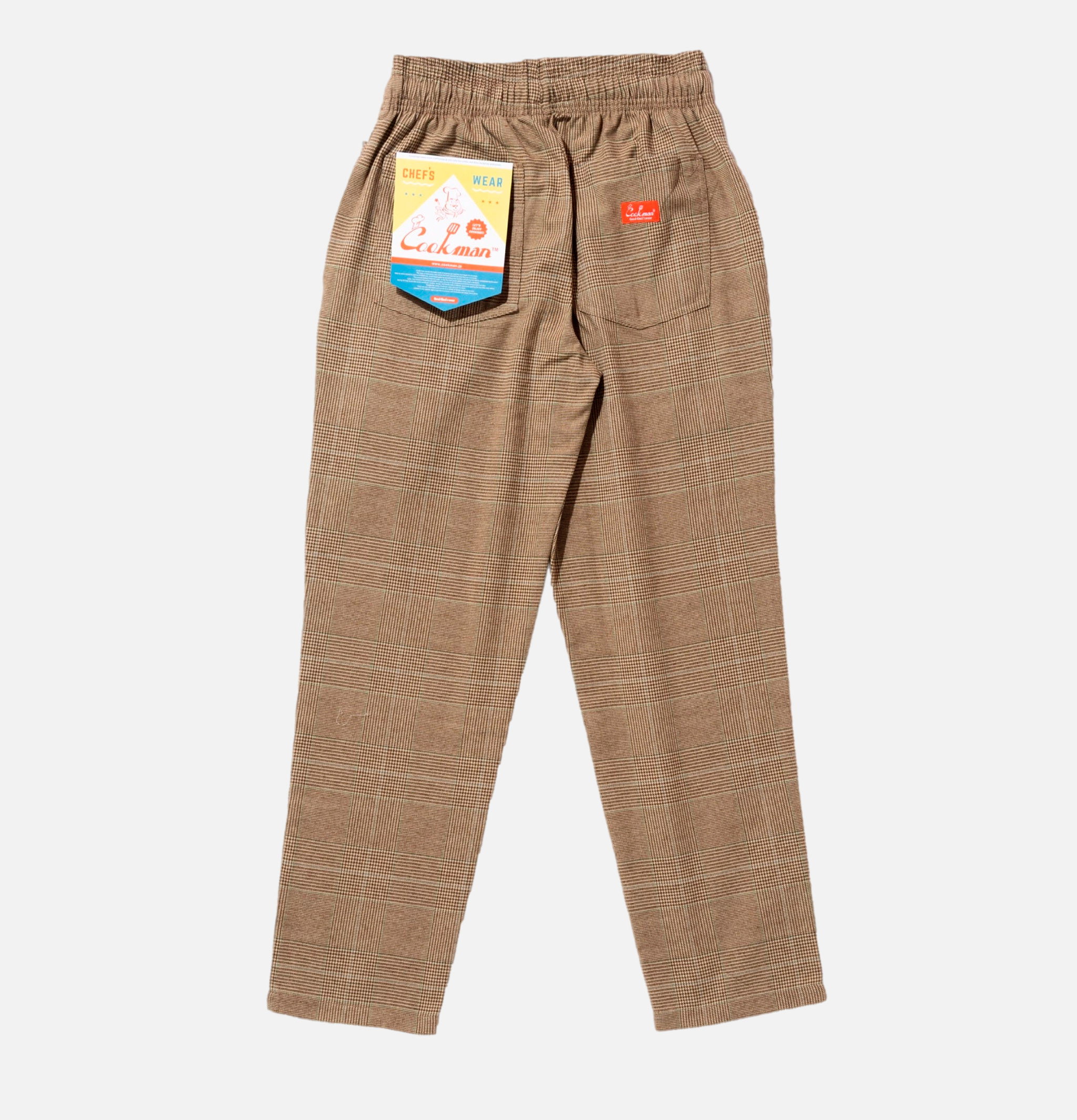 Cookman Chef Pant Glen Check Marron