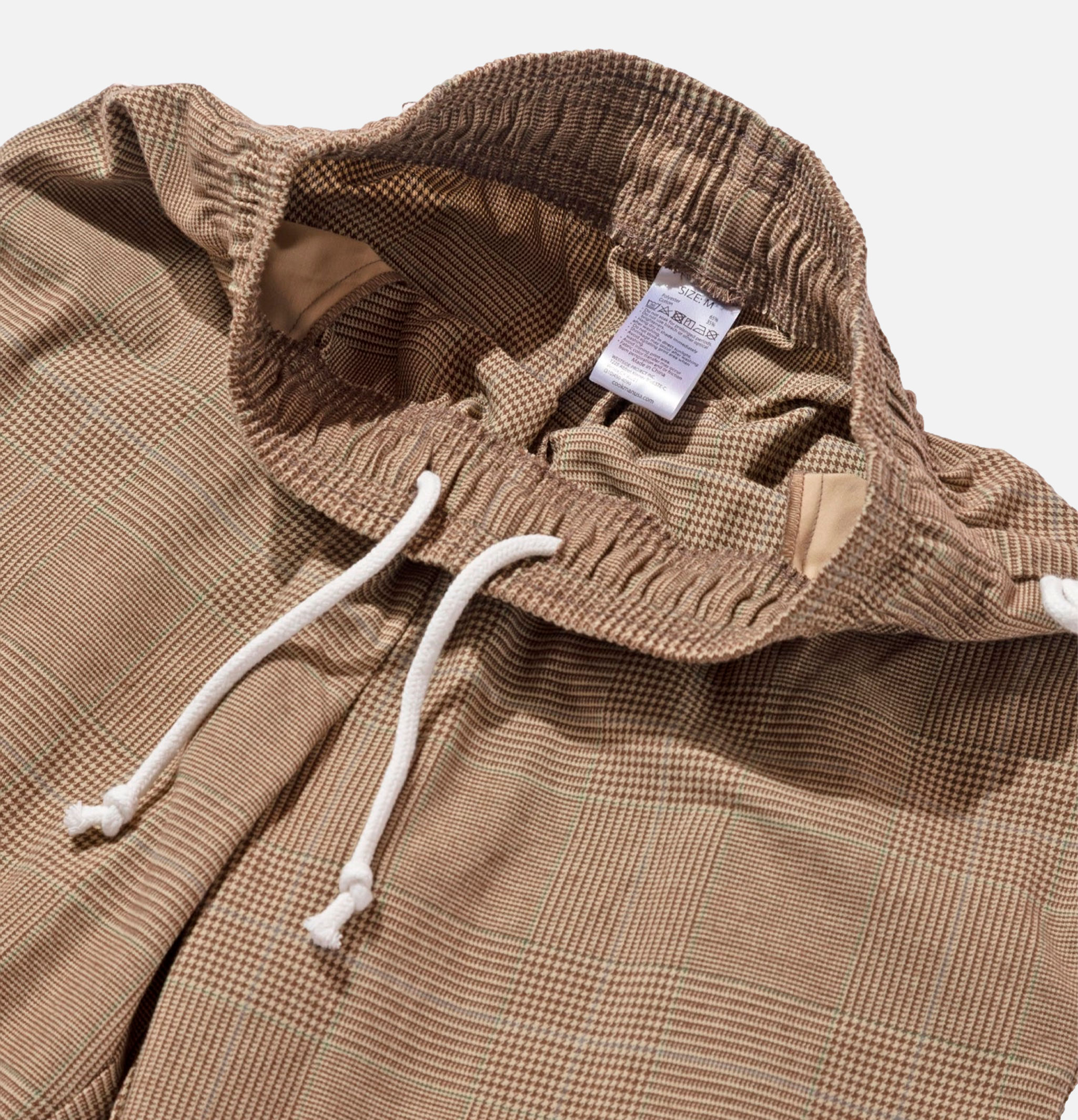 Cookman Chef Pant Glen Check Brown