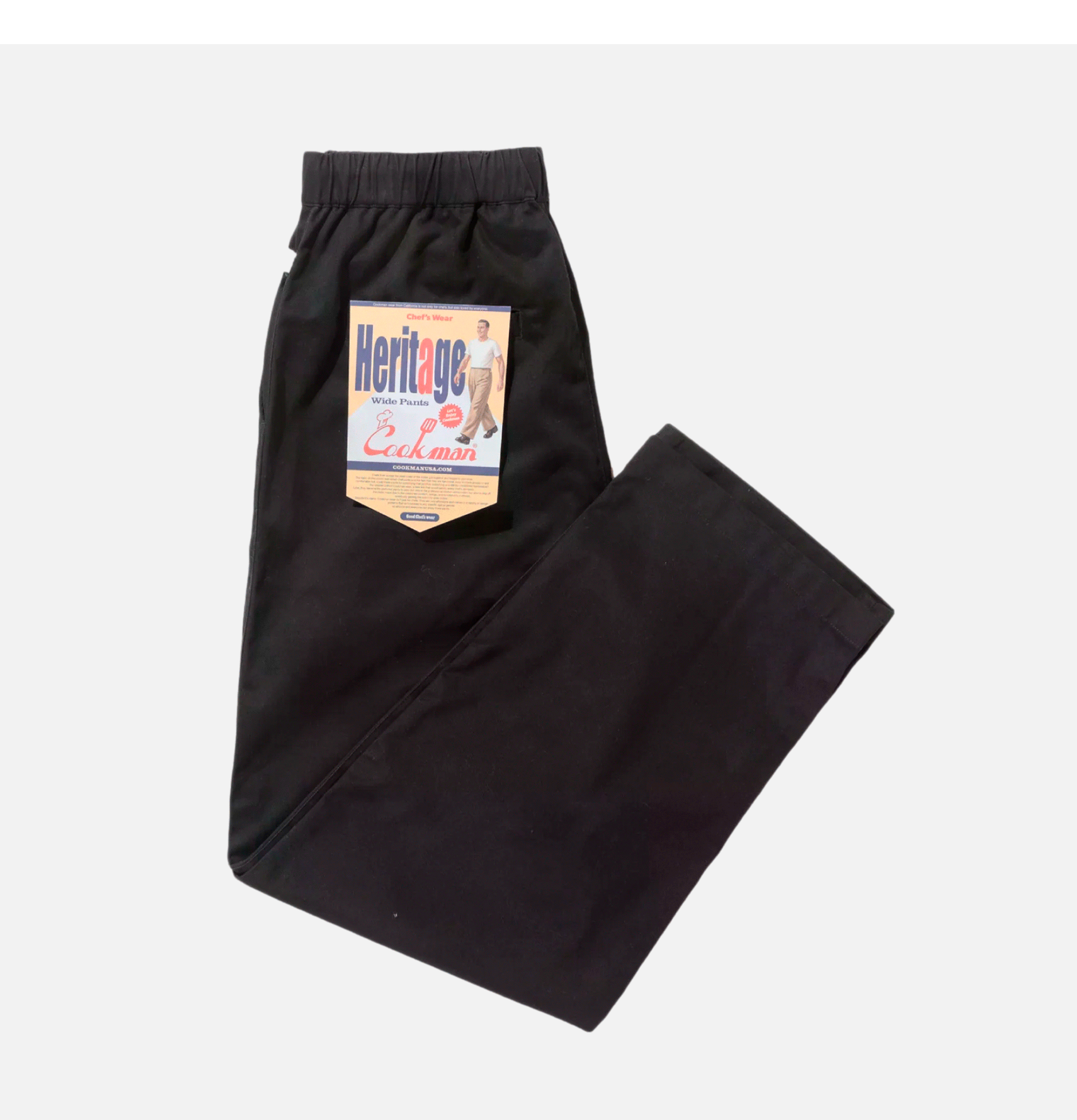 Cookman Heritage Wide Pant Noir