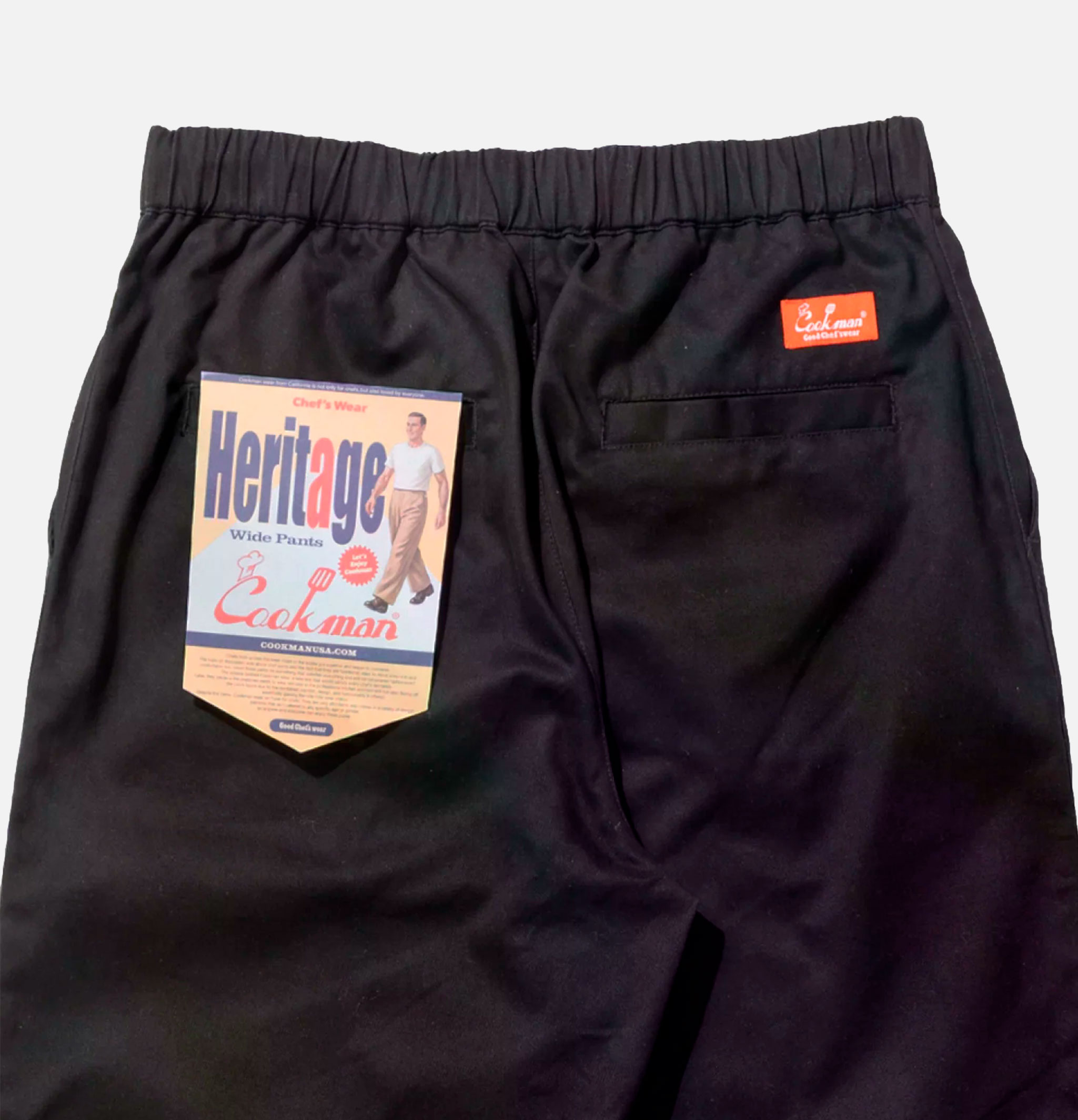 Cookman Heritage Wide Pant Noir