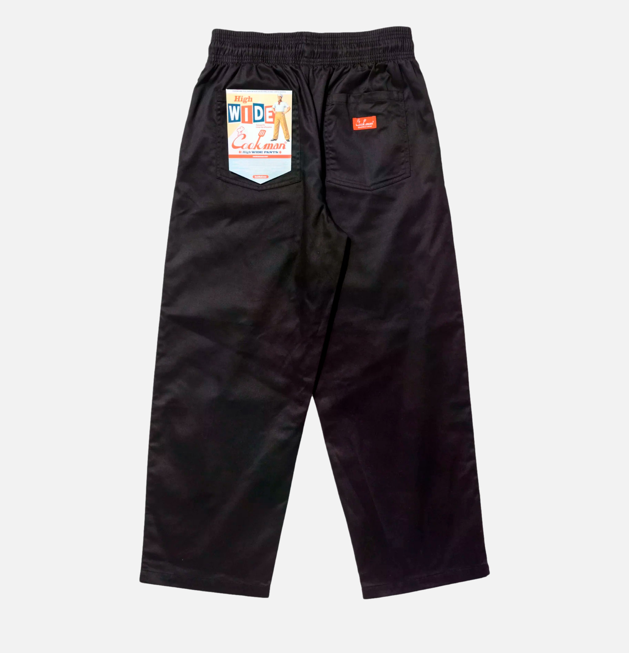 Cookman Chef Pant High Wide Noir