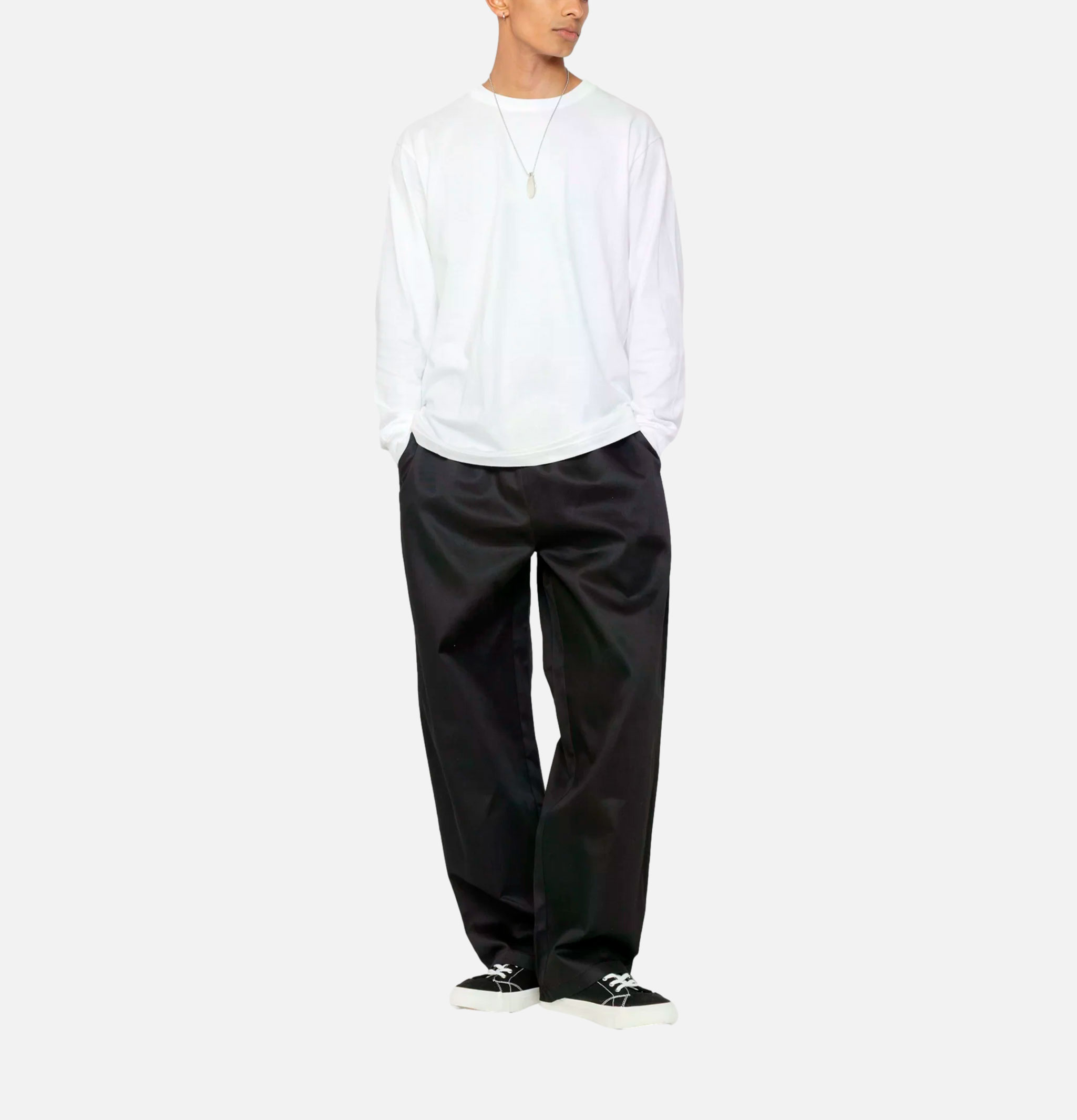 Cookman Chef Pant High Wide Noir
