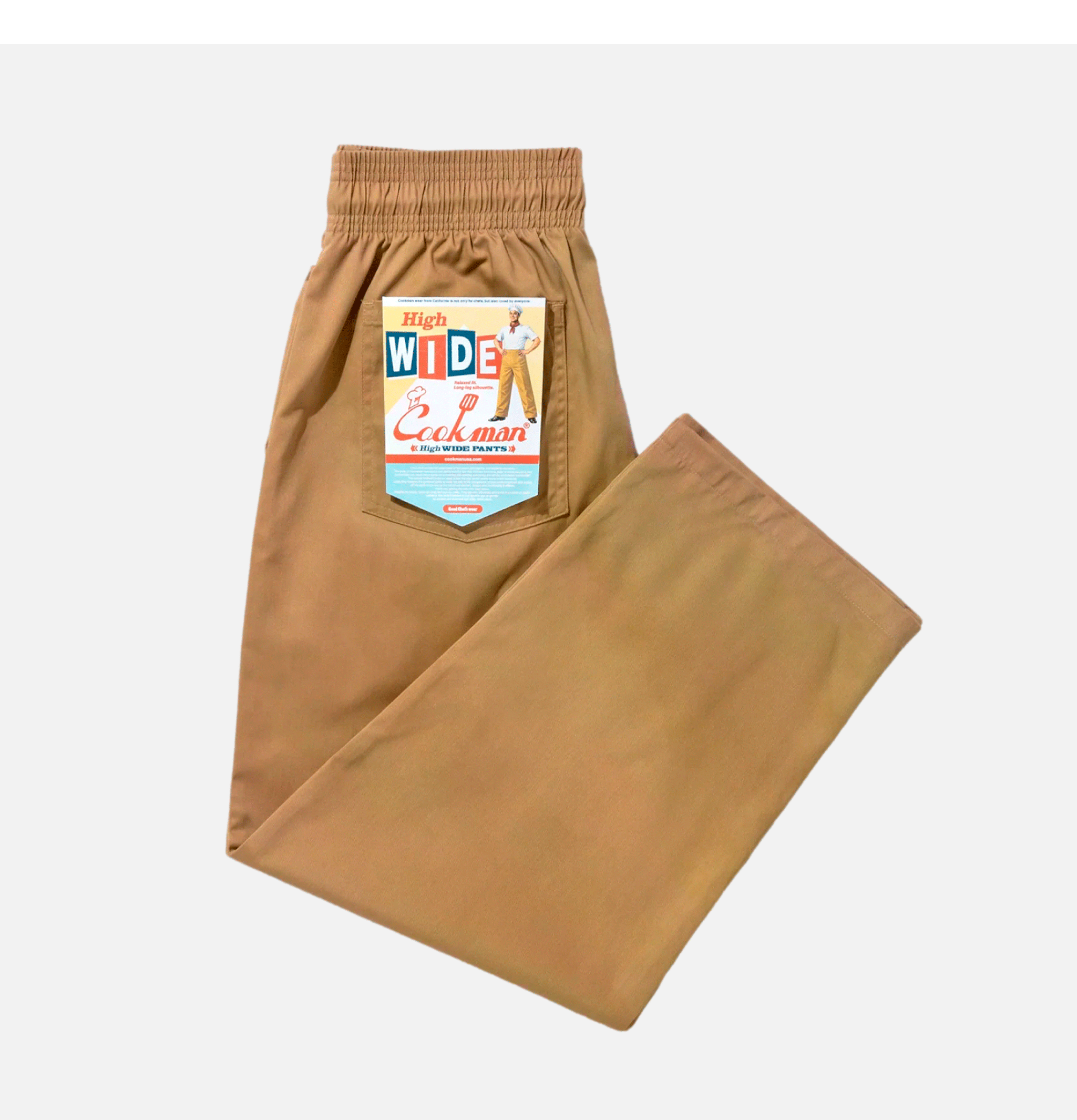 Cookman Chef Pant High Wide Peanuts