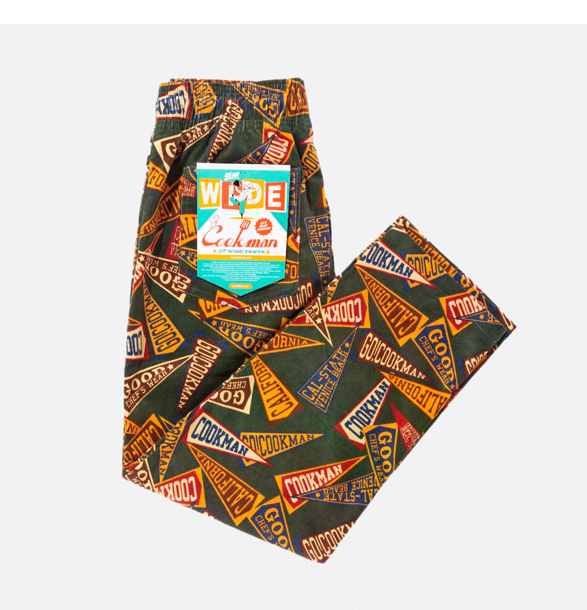 Cookman Semi-Wide Corduroy Pennant