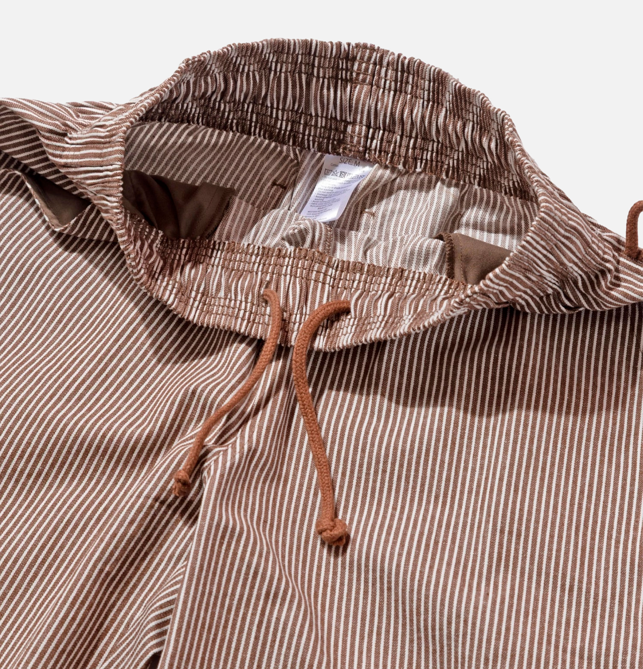 Cookman Pantalon Carpenter Rayures Marron