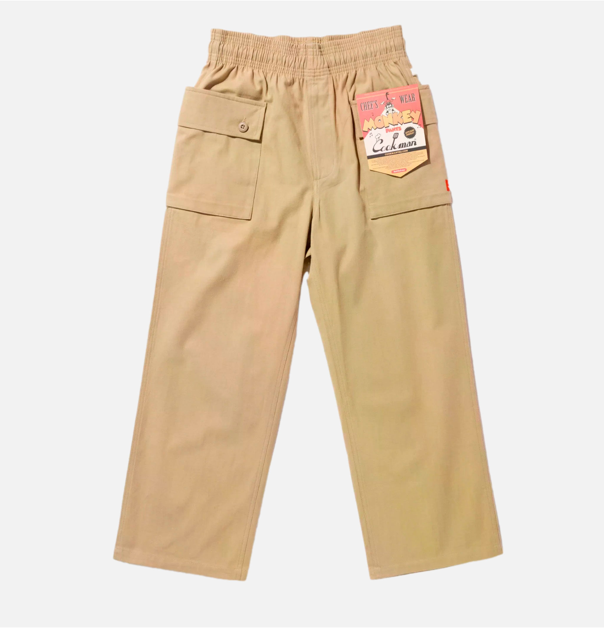 Cookman Monkey Pant Chevrons Beige