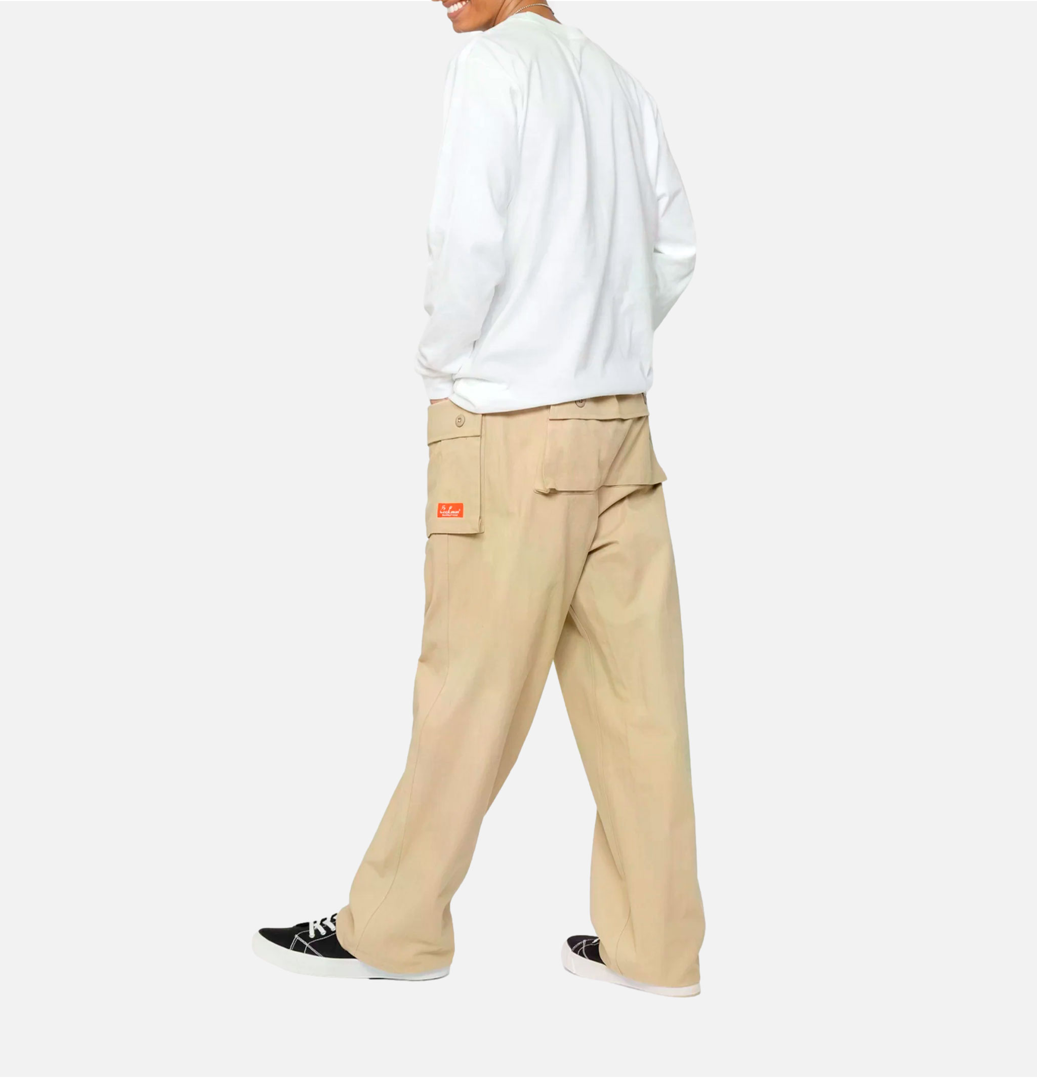 Cookman Monkey Pant Chevrons Beige