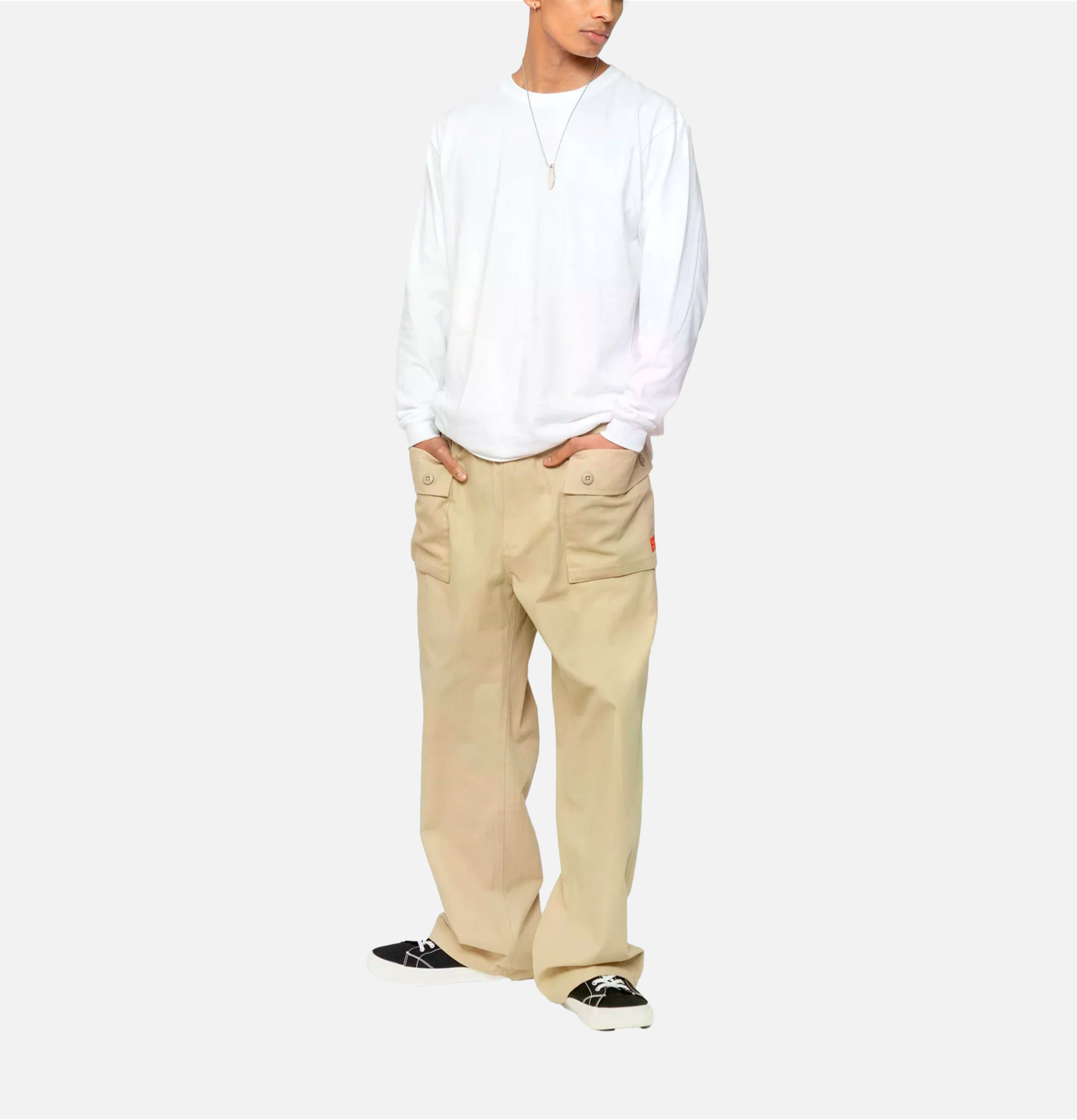 Cookman Monkey Pant Chevrons Beige