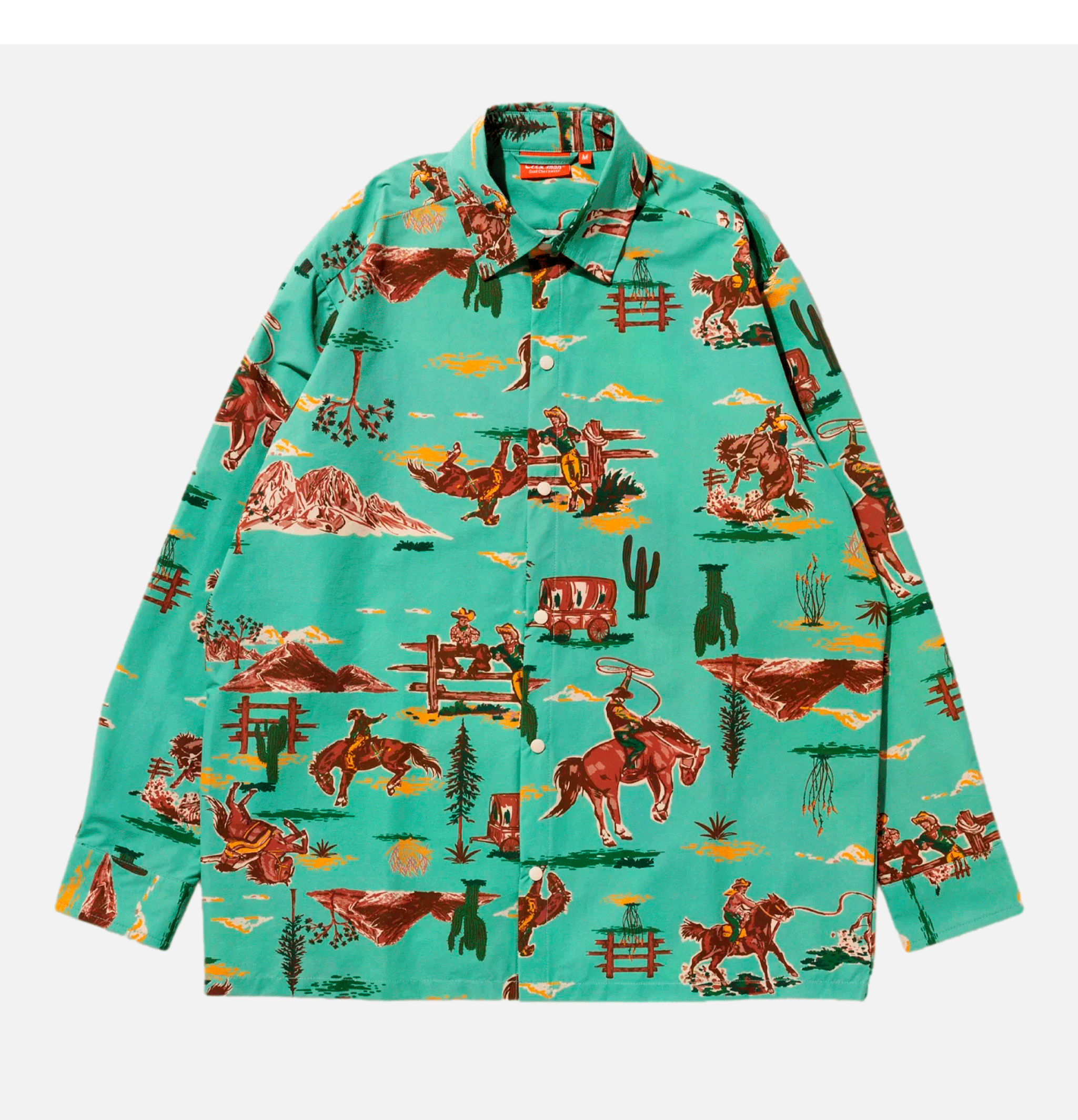 Cookman Chemise de travail Western Bleu Claire