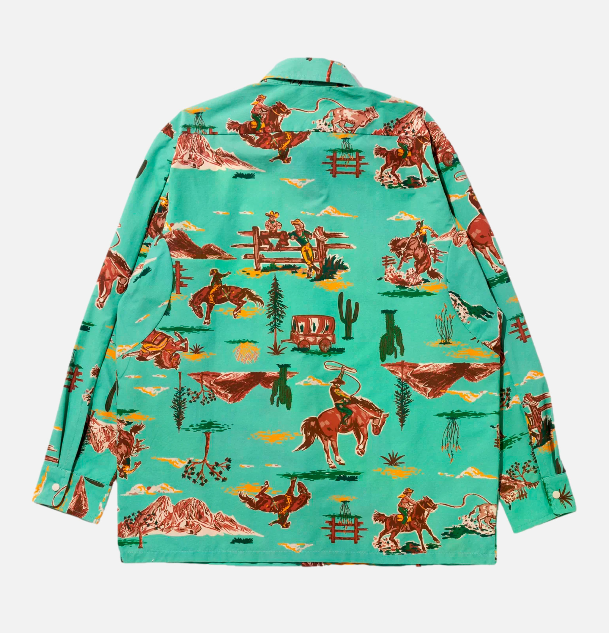 Cookman Chemise de travail Western Bleu Claire