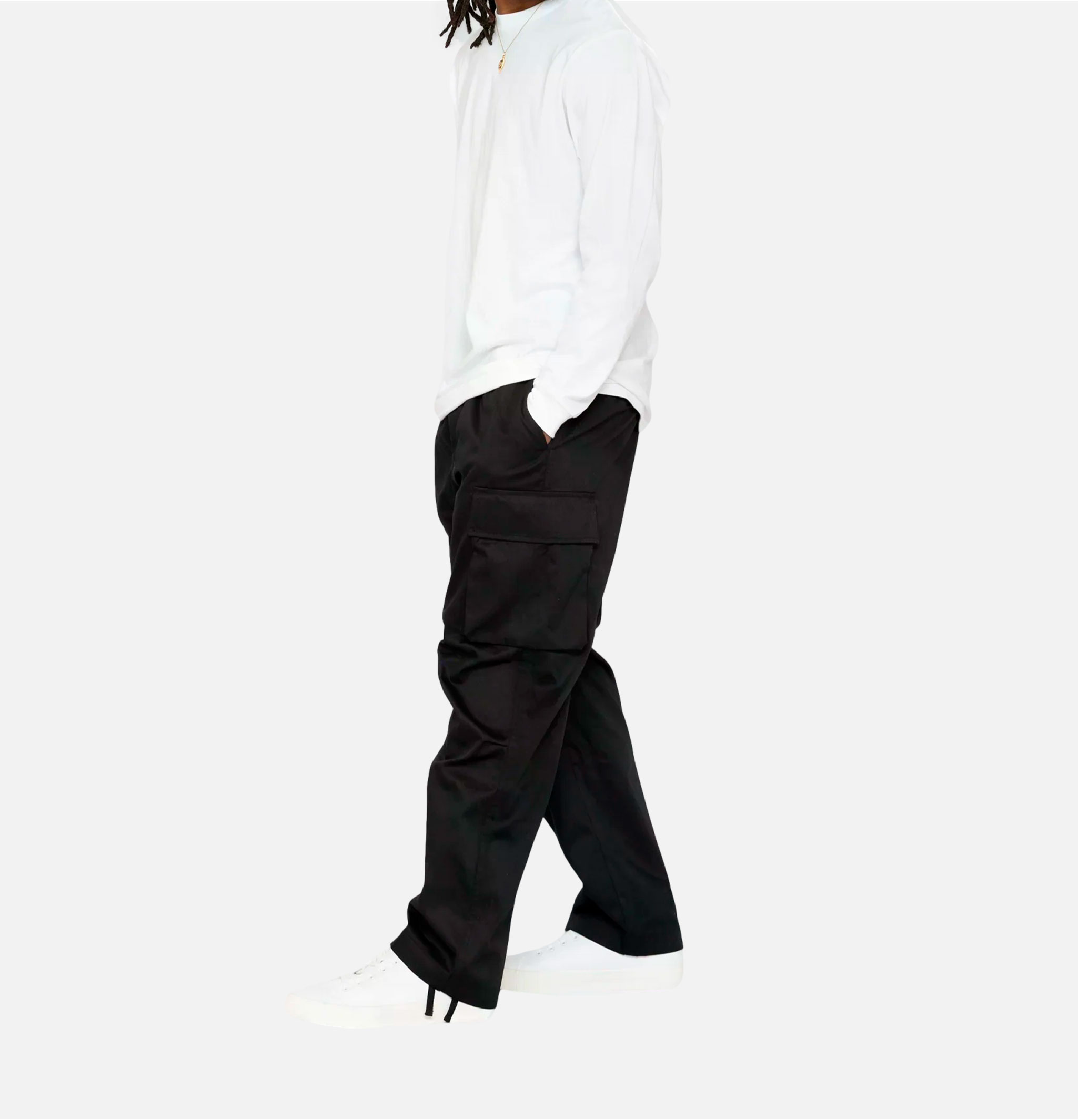 Cookman Pantalon Cargo Tactique Noir