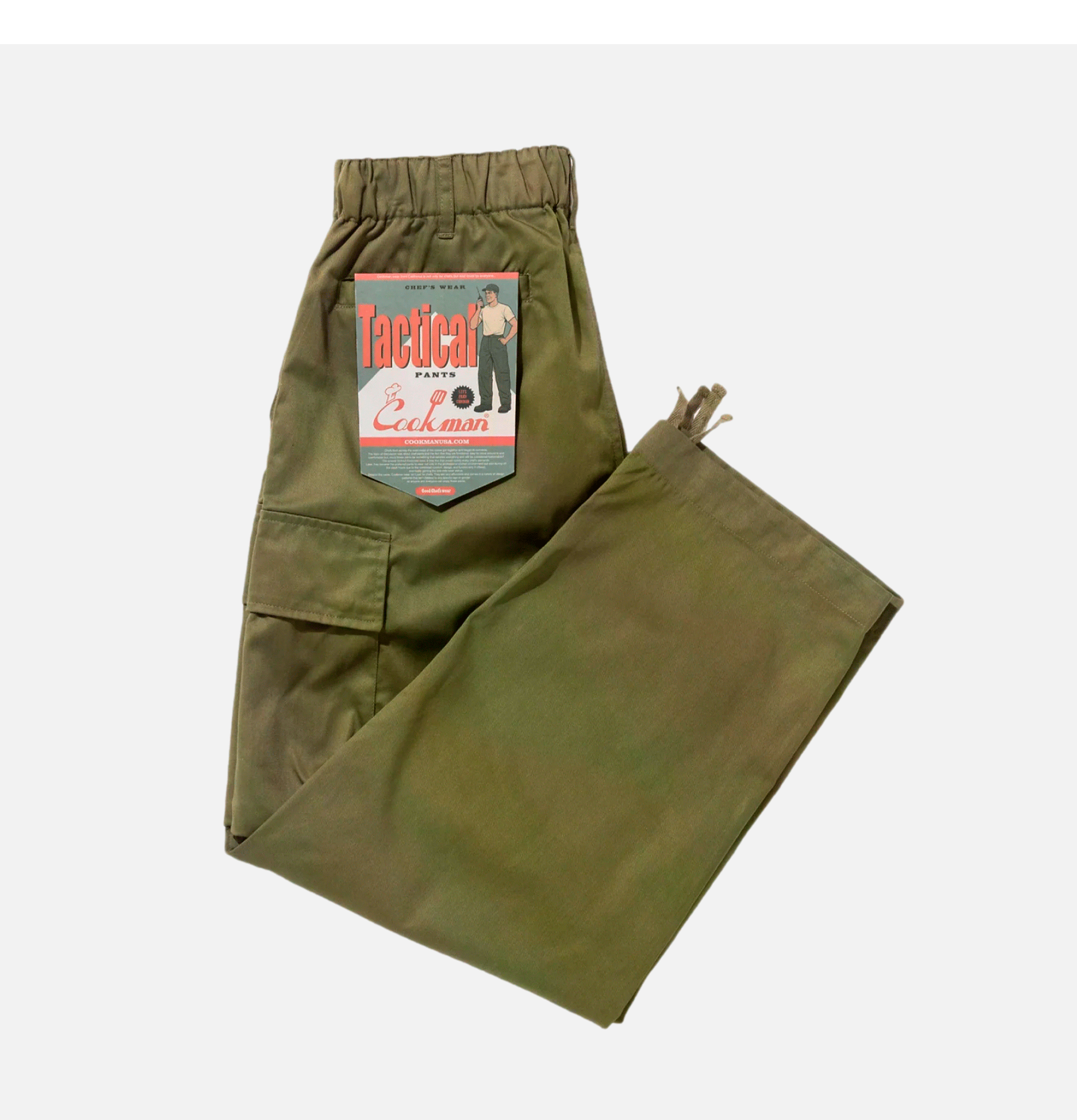Cookman Pantalon Cargo Olive