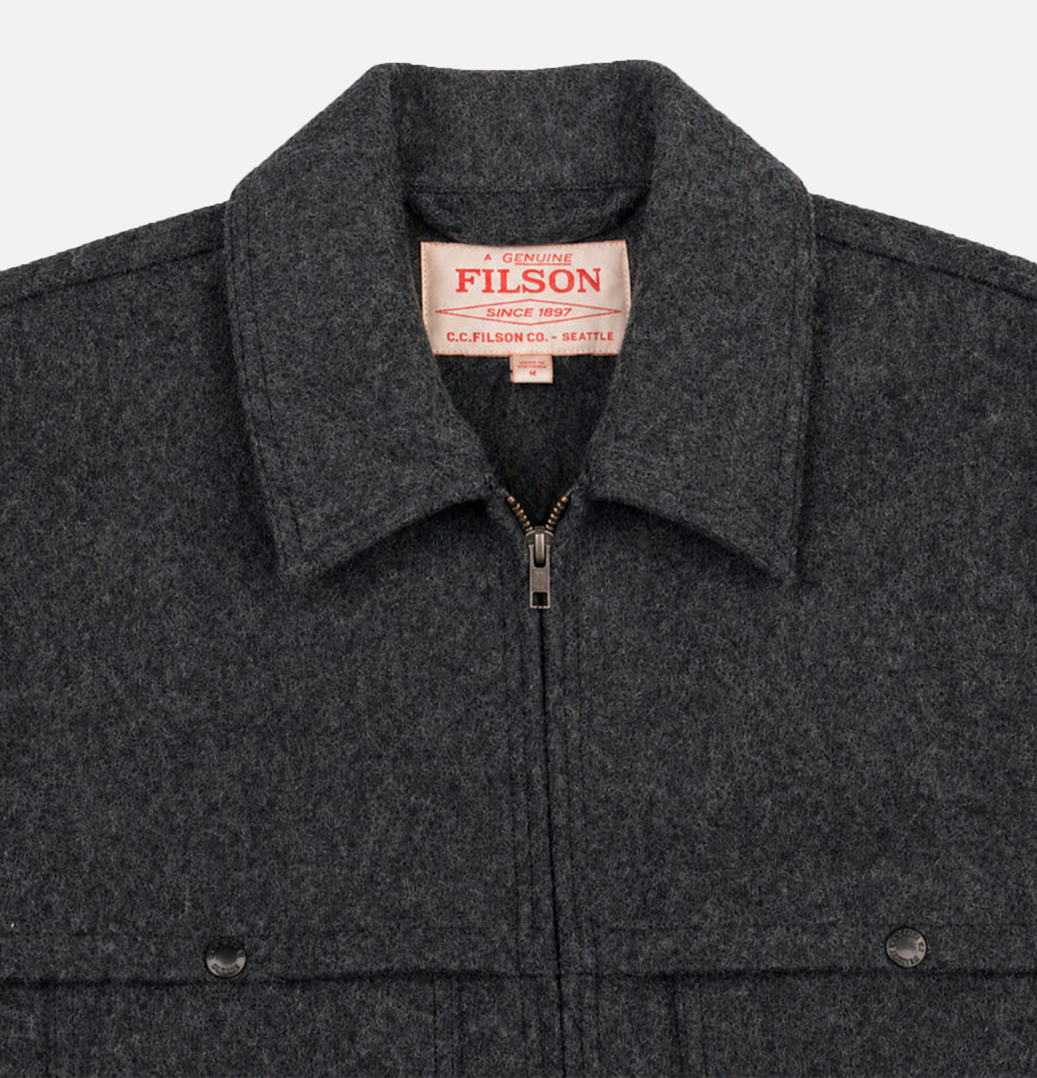 Filson Veste Forester Laine Dark Grey