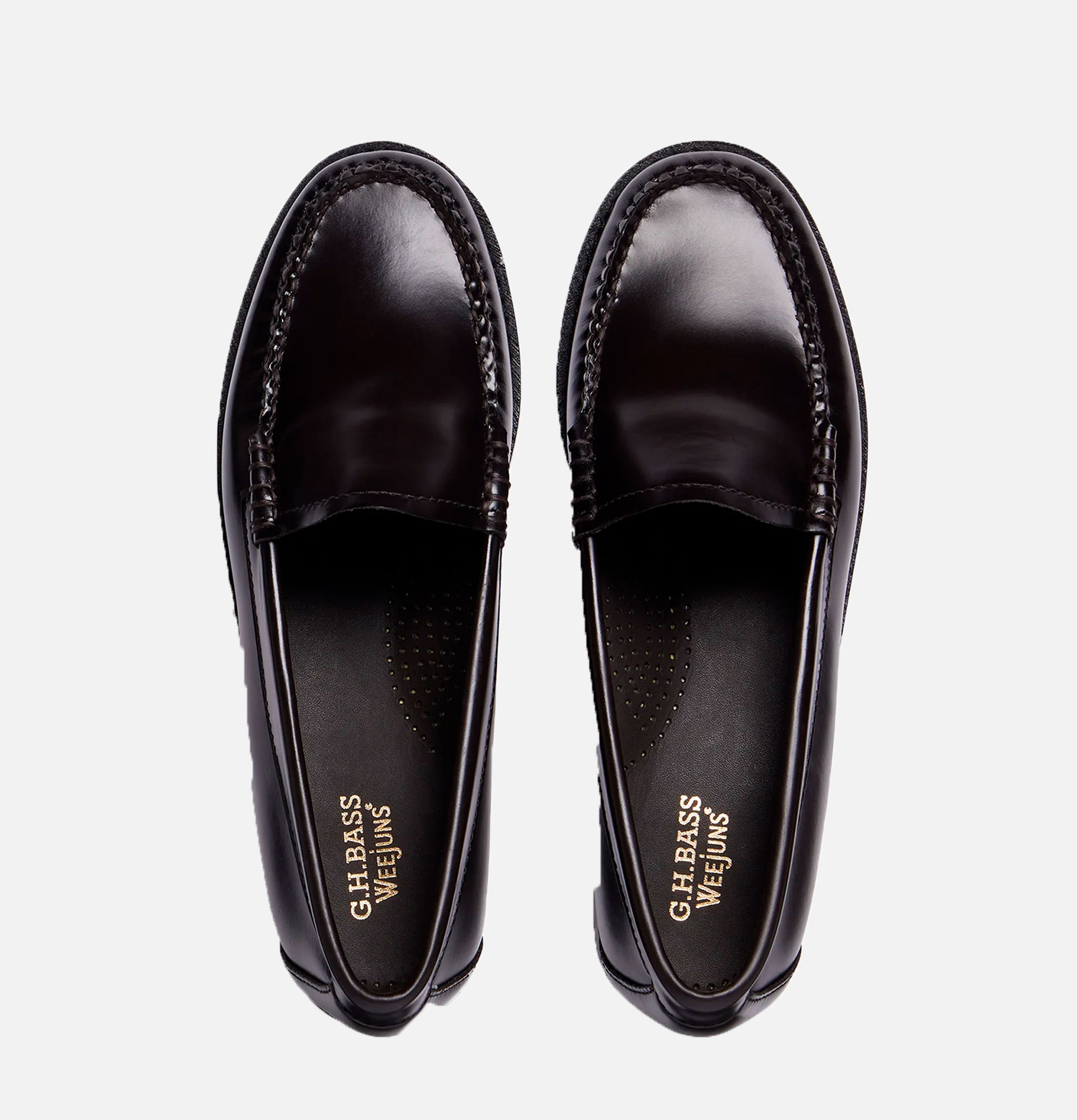 GH Bass Weejuns Venetian Leather Loafers Chocolate