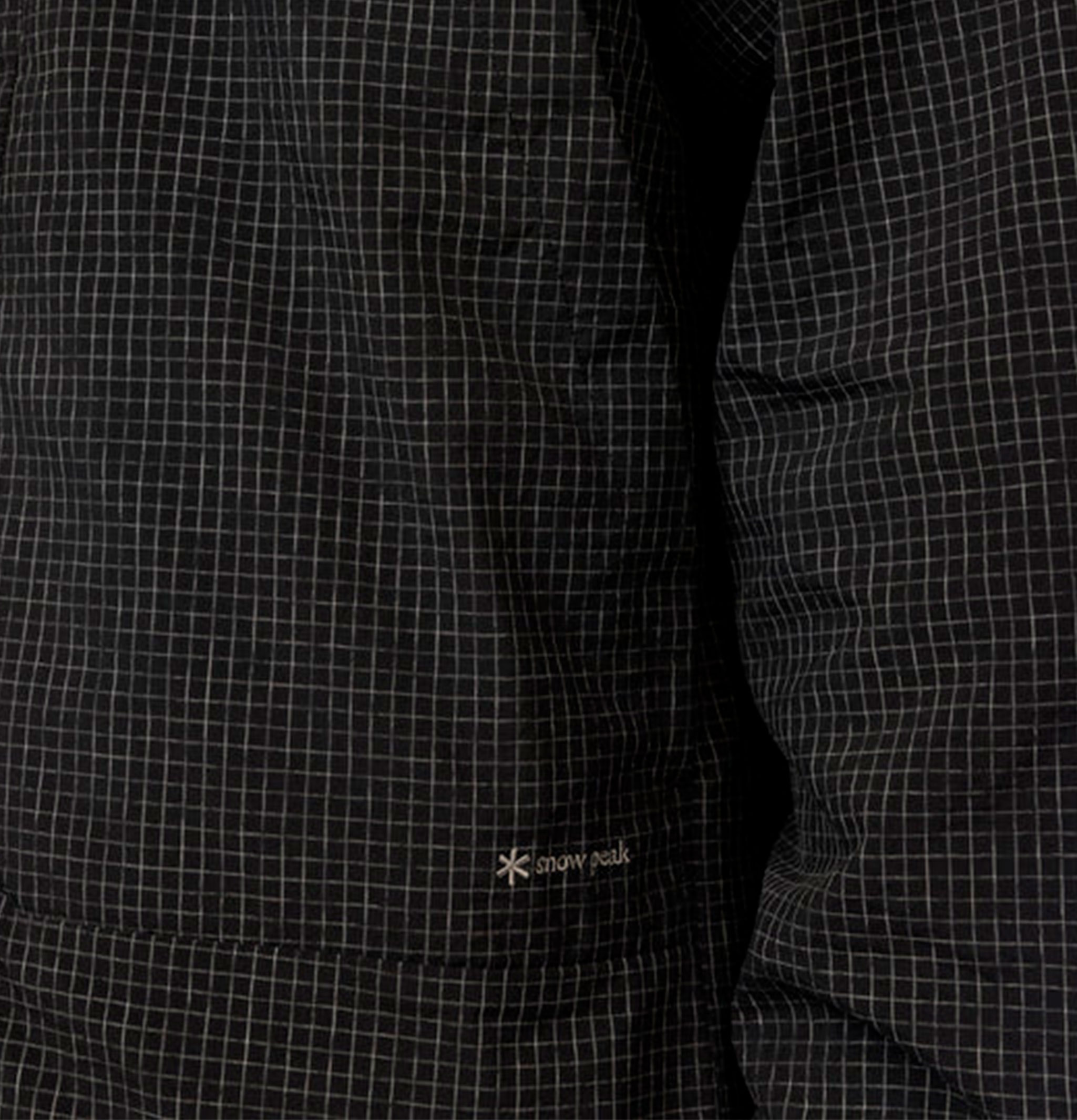 Snow Peak Chemise Kasuri Ripstop Noire