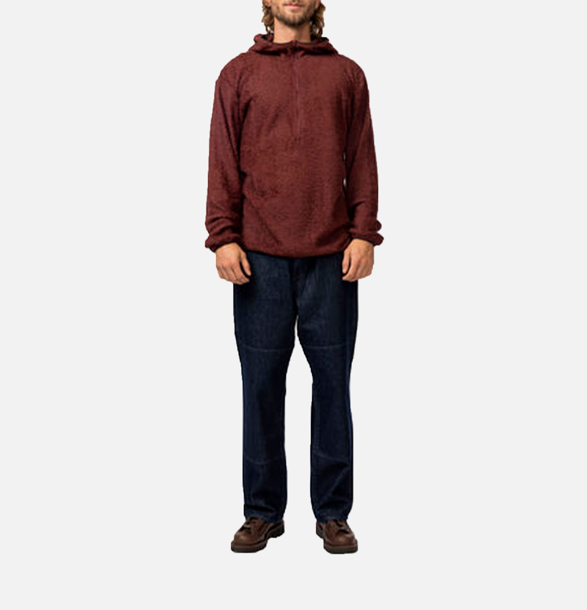 Snow Peak Sweat Capuche Alpha Direct 90 Bordeaux