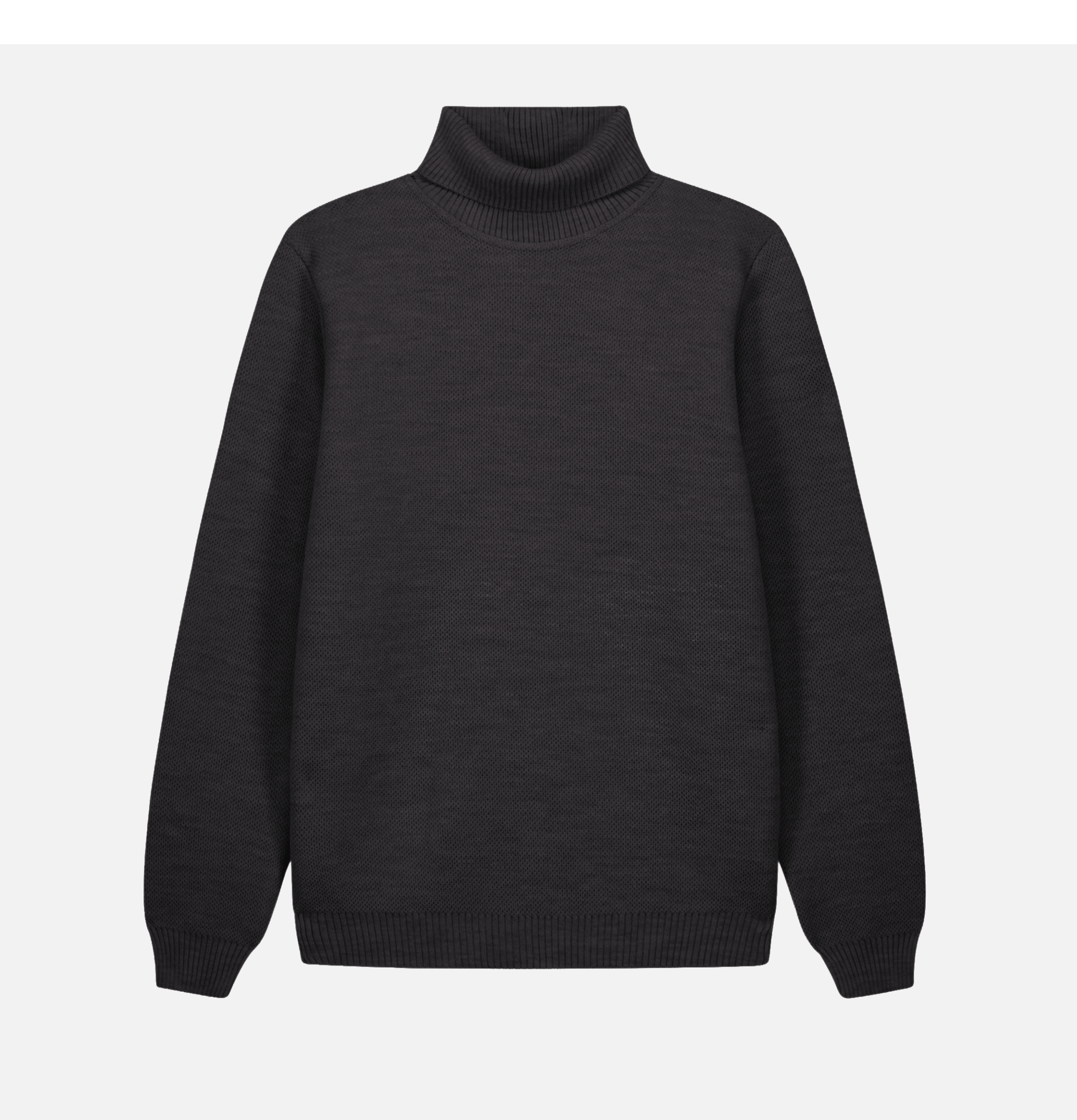 Nitto Knitwear Youri Col Roulé - Charcoal - Shop Royalcheese Paris
