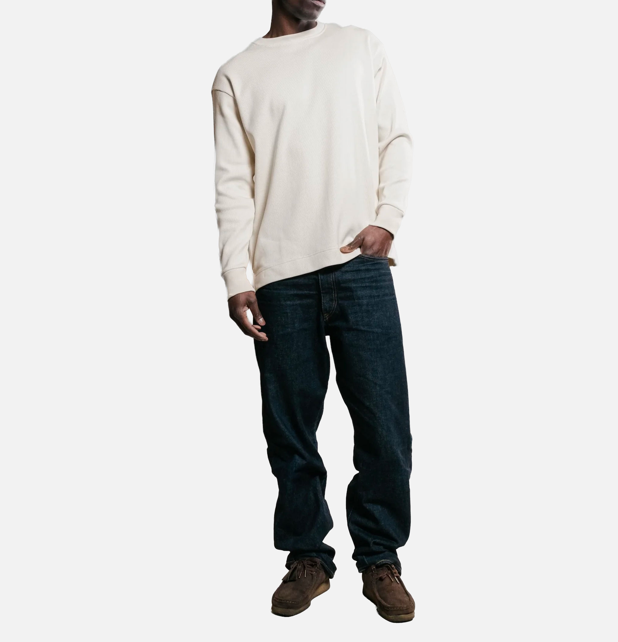 Nitto Knitwear Vahé Long-Sleeve Sweater Natural